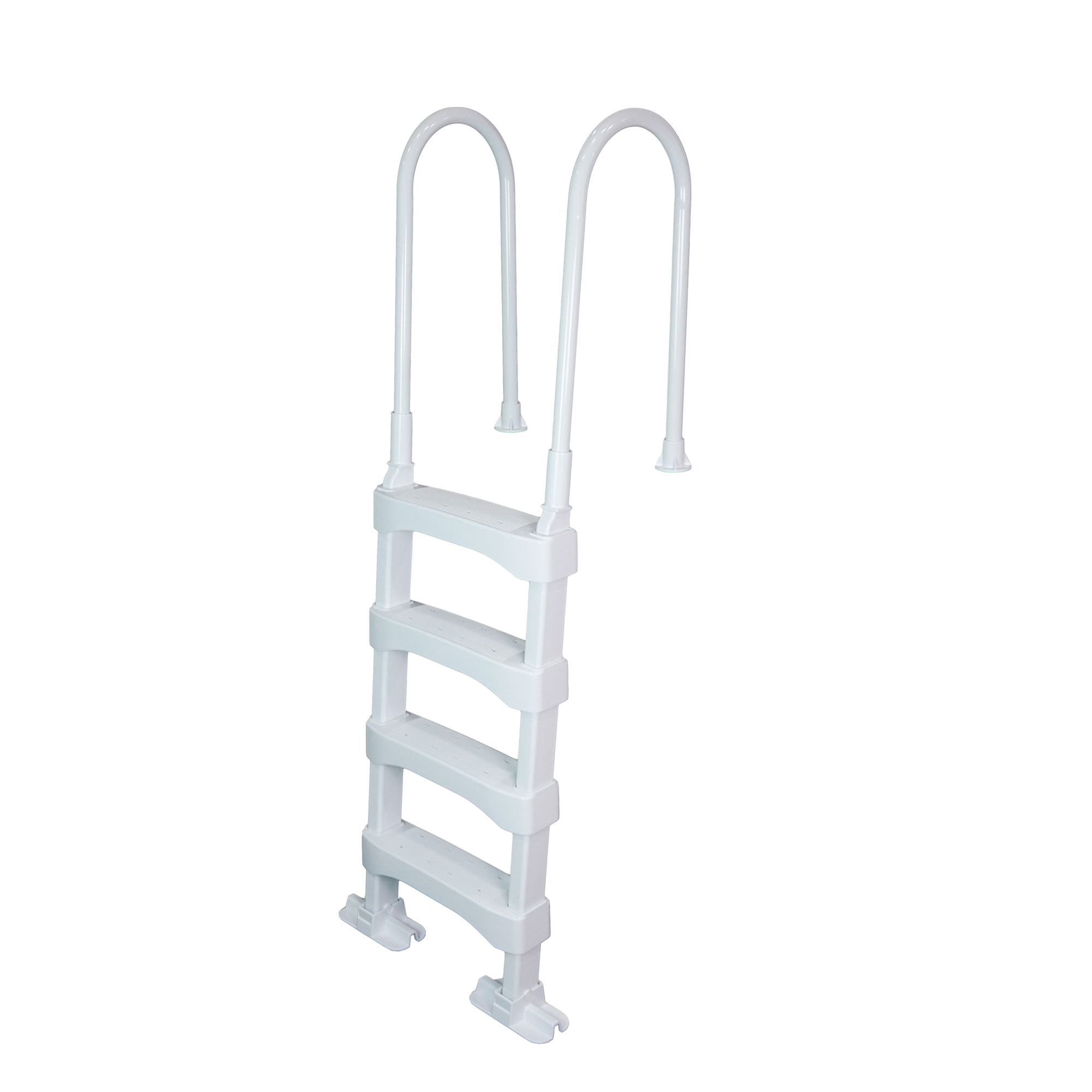 Vinyl Works In-Pool 4 Step Ladder for 60 Inch Pool Walls, White (Open ...