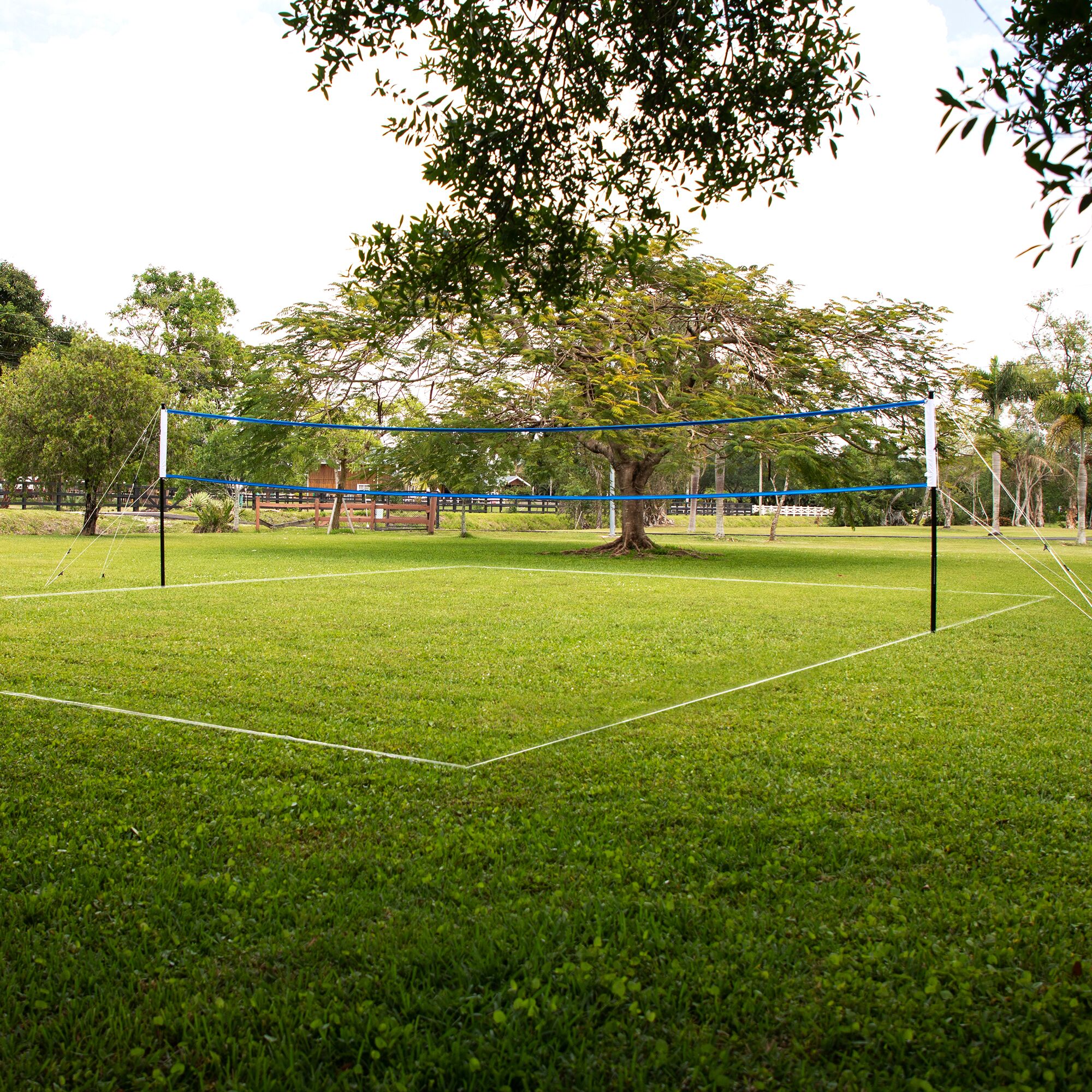 Training Equipment Complete Outdoor Volleyball Game Set Kit with