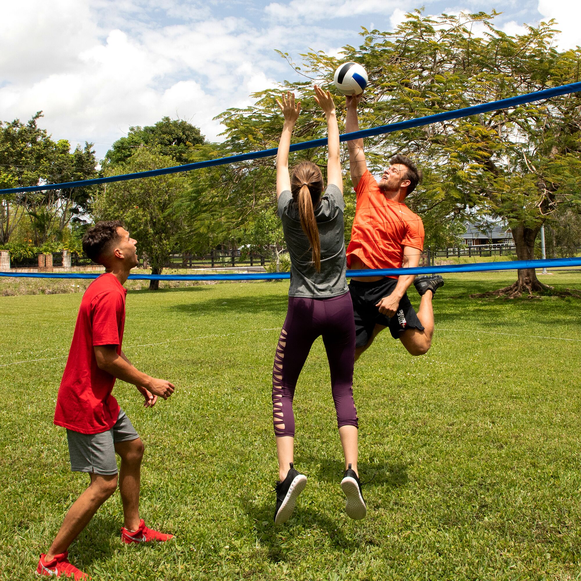 Training Equipment Complete Outdoor Volleyball Game Set Kit
