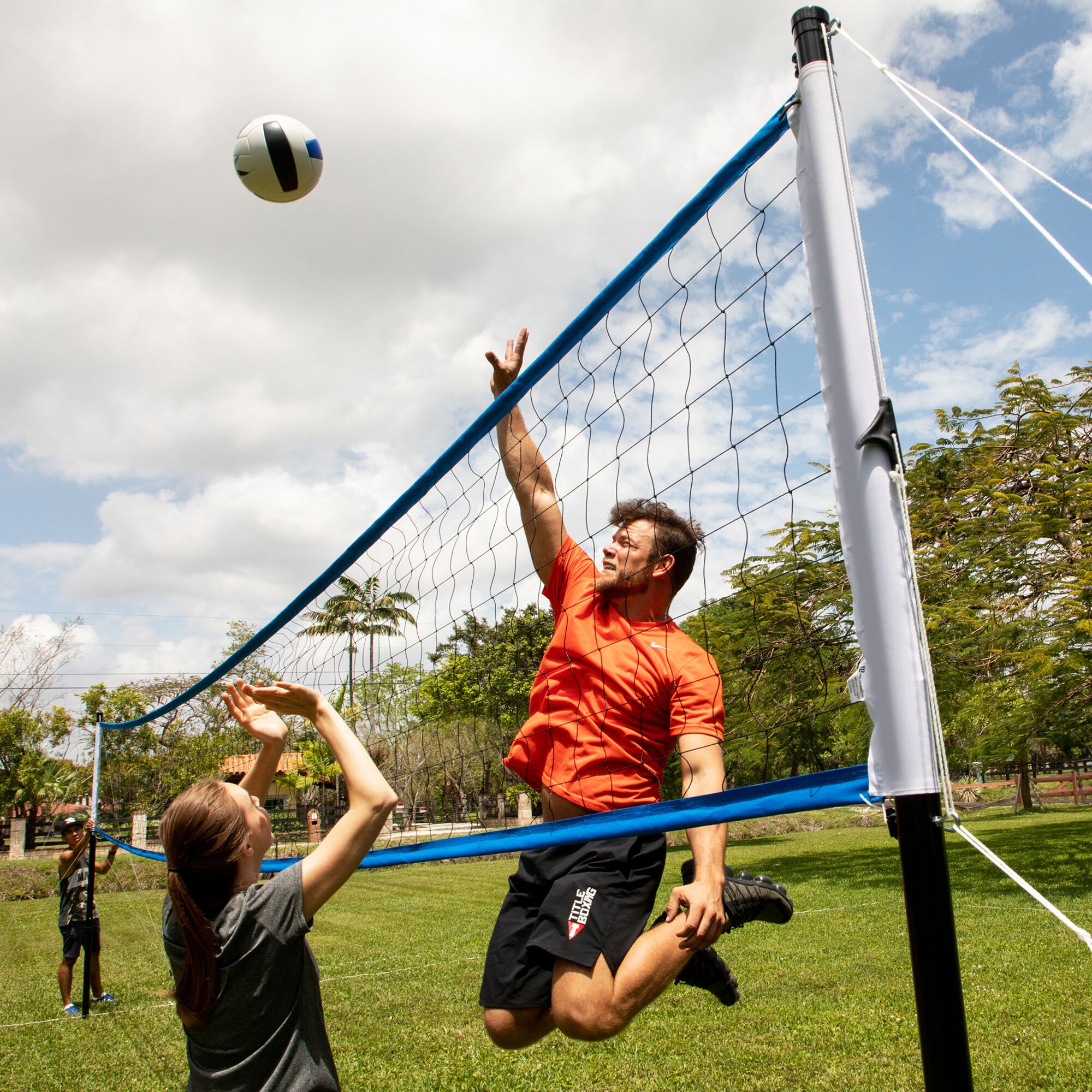 Training Equipment Complete Outdoor Volleyball Game Set Kit
