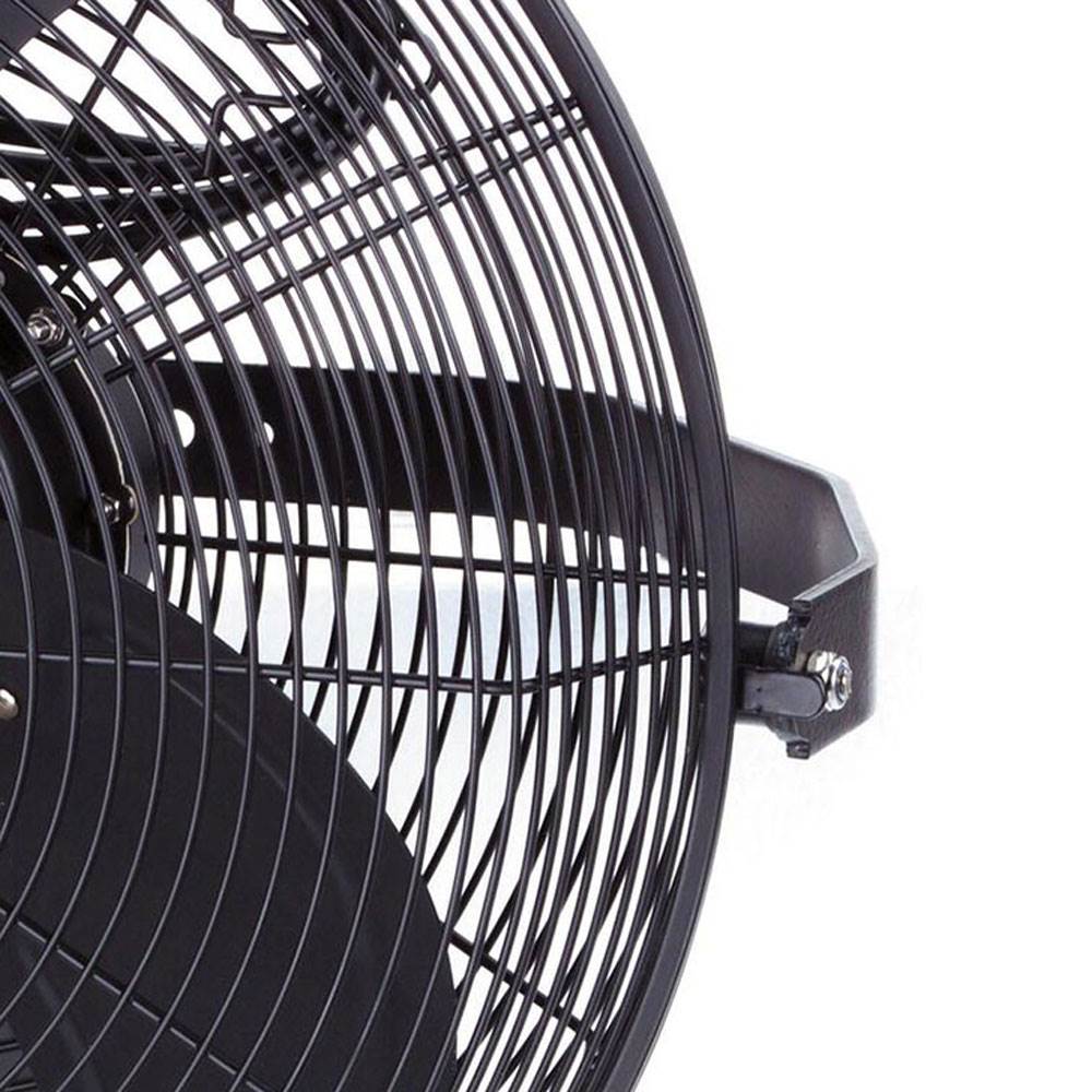 Iliving 18 Inch Wall Mounted Adjustable Outdoor Waterproof Fan, Black 