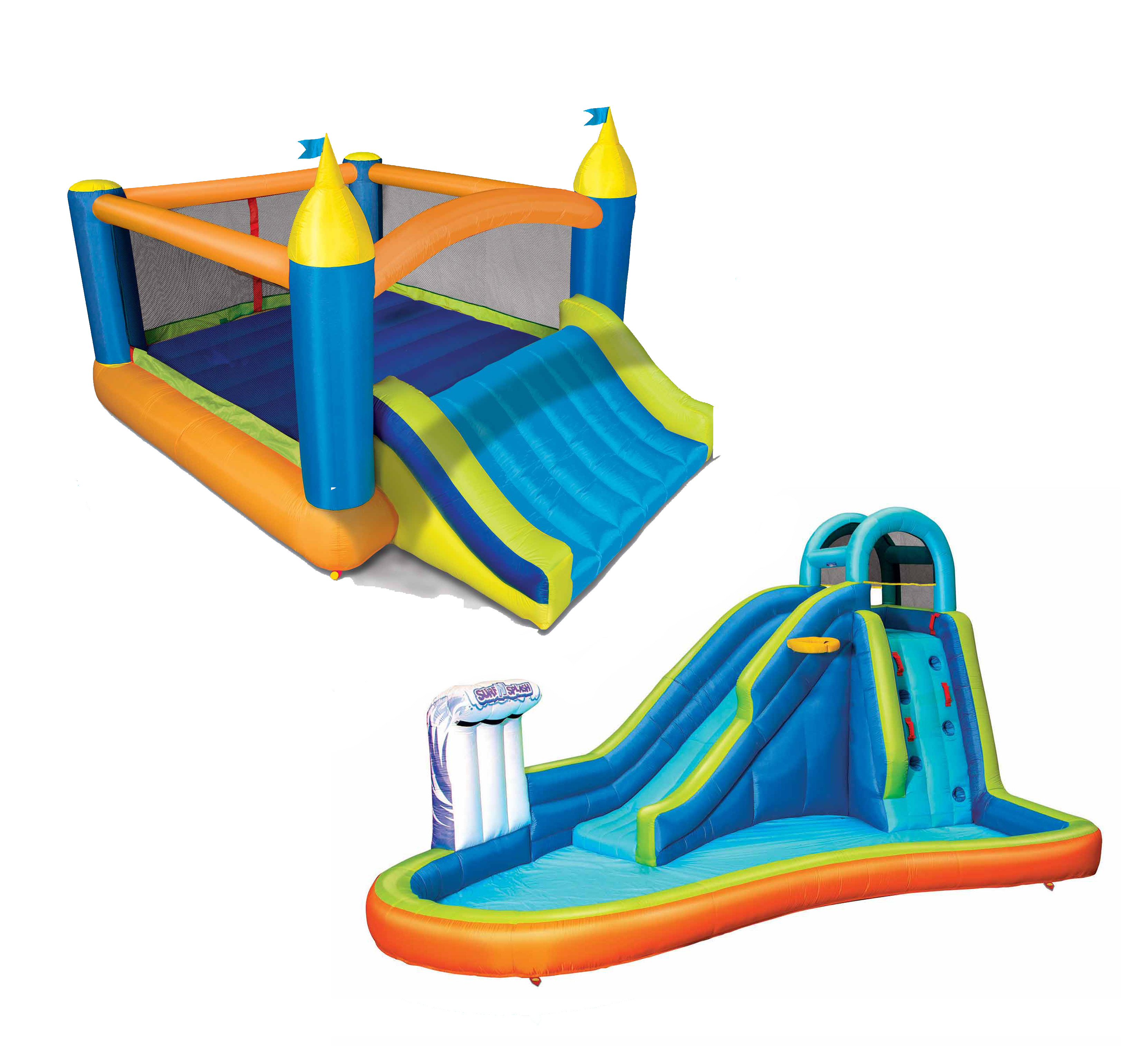 Banzai Deluxe 2 in 1 Surf 'N Splash Water Park and Slide 'N Bounce