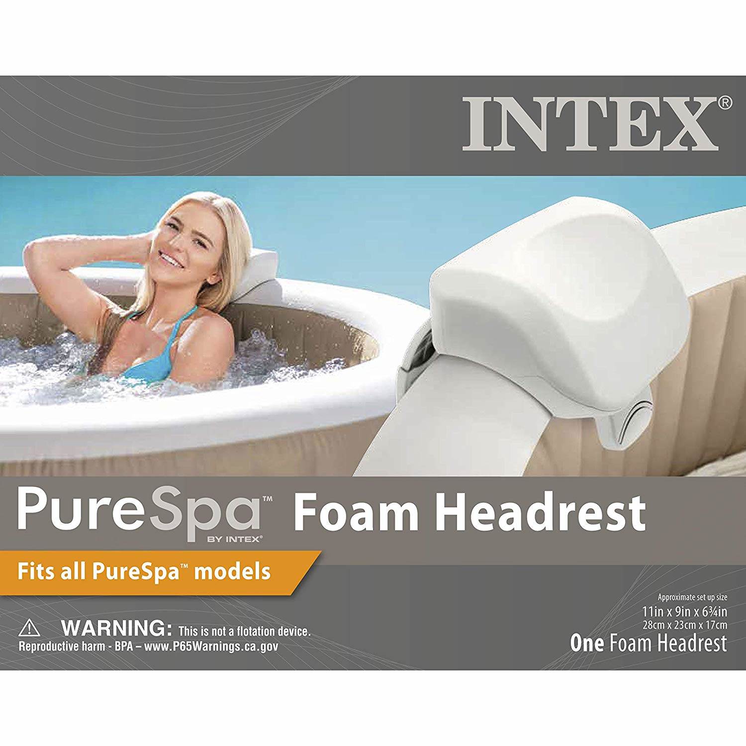 Intex 28407E Pure Spa 4-Person Inflatable Heated Hot Tub With Soft Foam