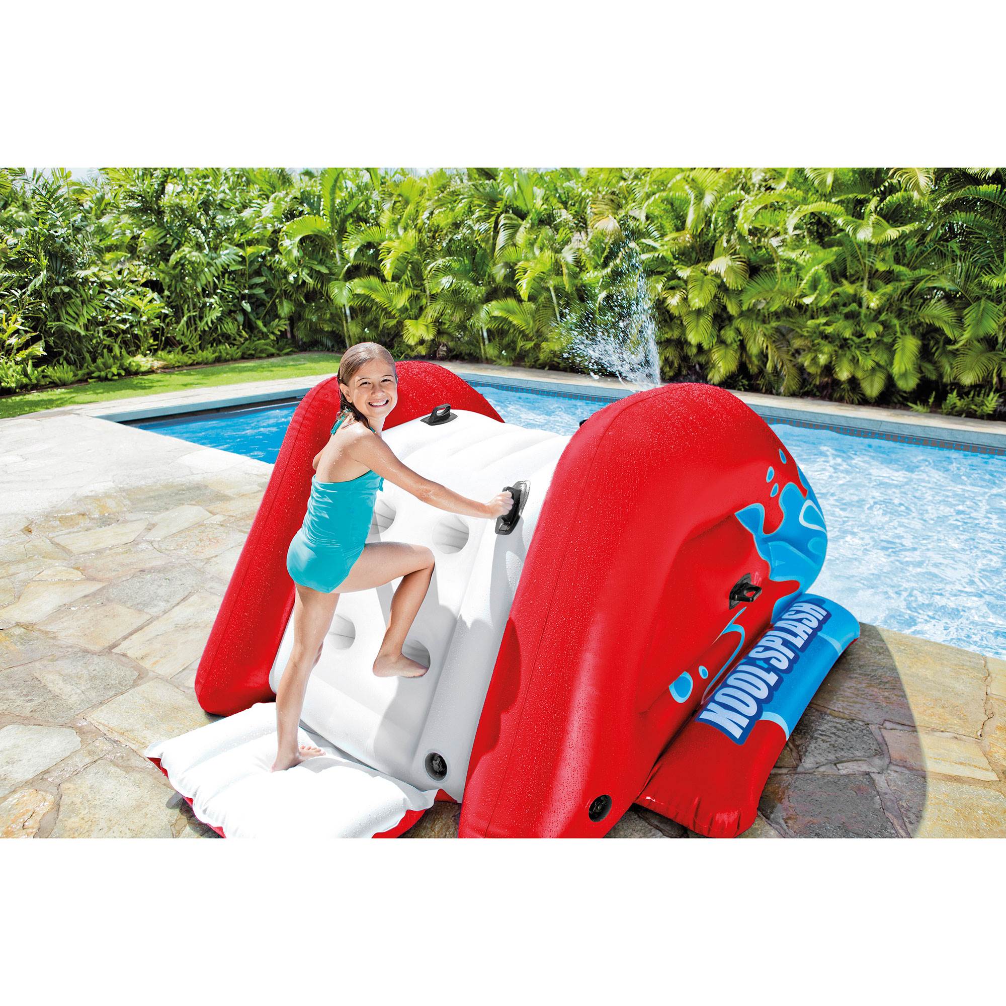 Intex Kool Splash Inflatable Pool Water Slide Play Center With Sprayer Red Ebay