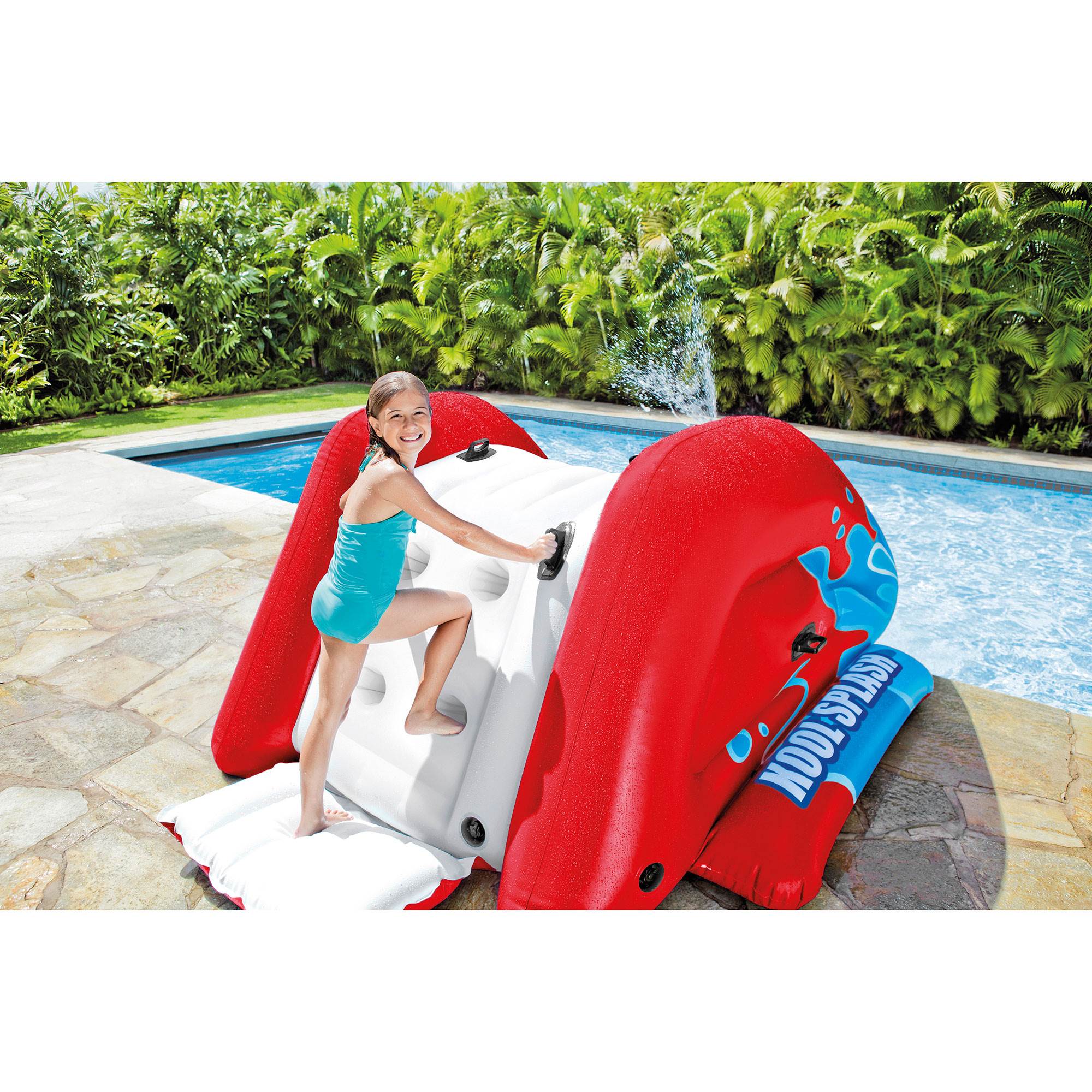 intex paddling pool with slide