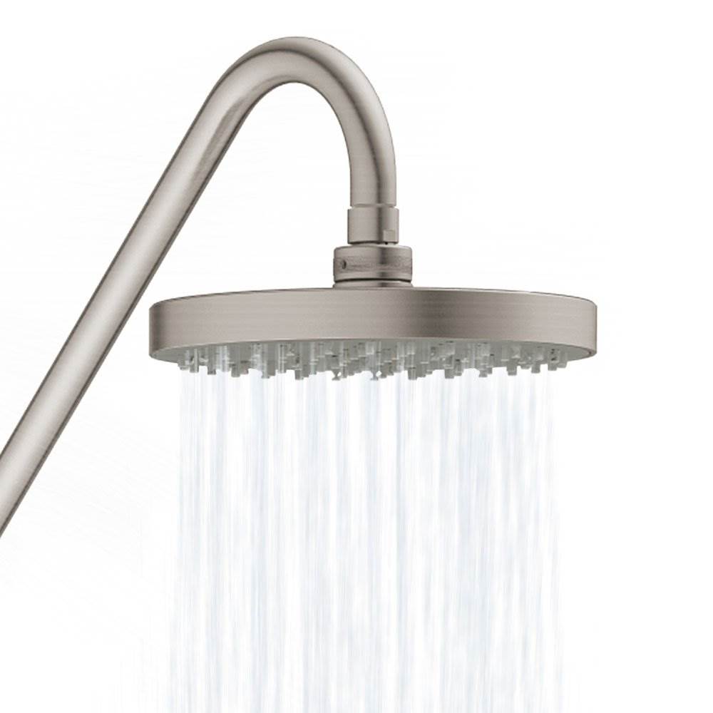 Pulse ShowerSpas Kauai III Shower Head Spa System, Brushed Nickel (Open