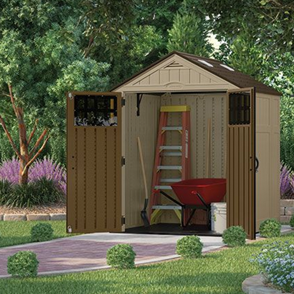 Suncast Everett 201 Cubic Feet Resin Outside Storage 