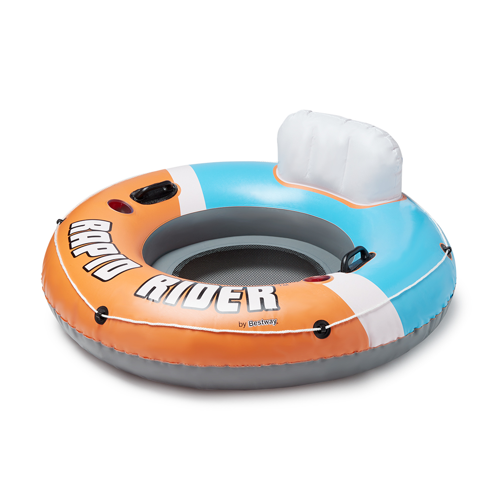 bestway coolerz rapid rider inflatable blow up pool chair tube
