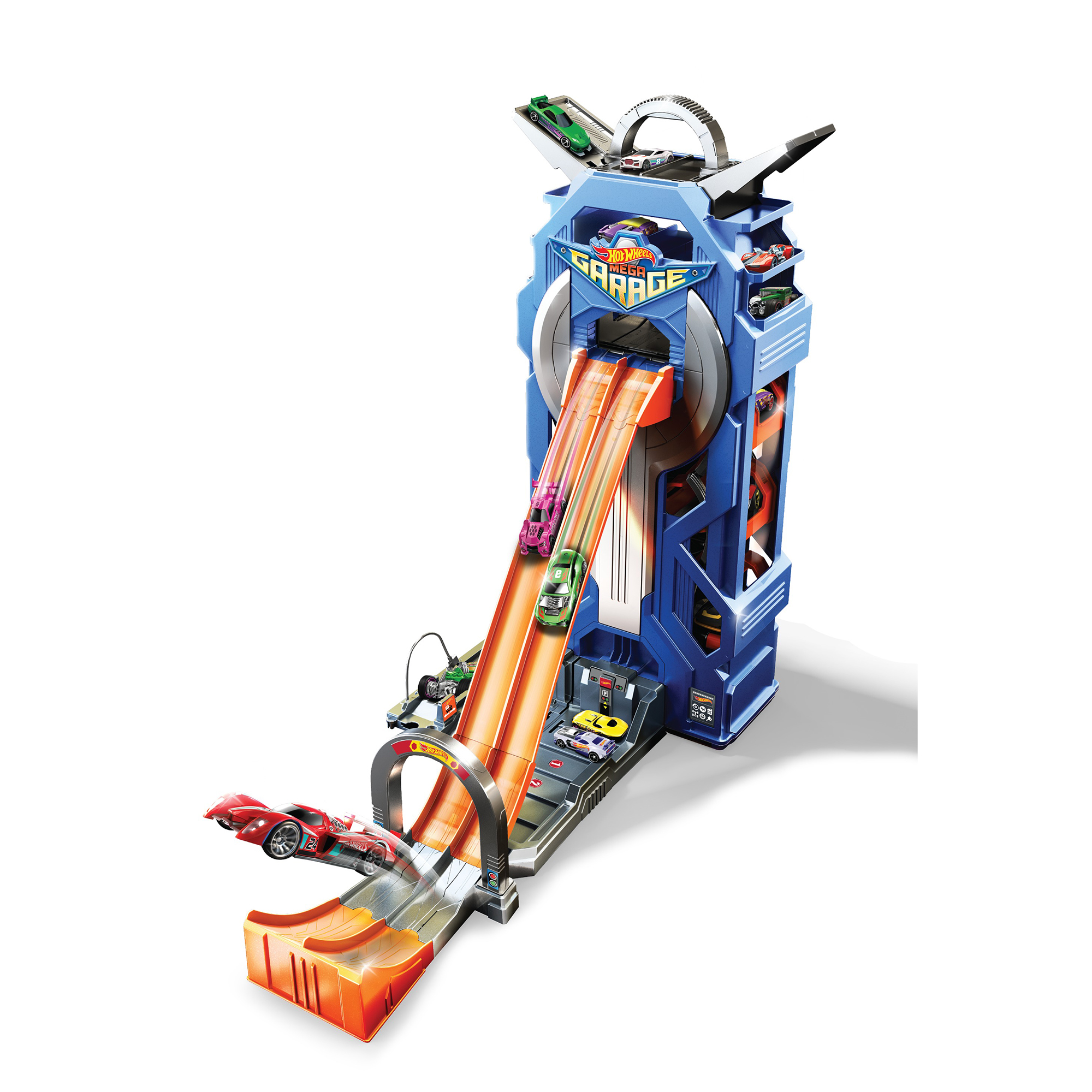 mega garage motorized hot wheels city