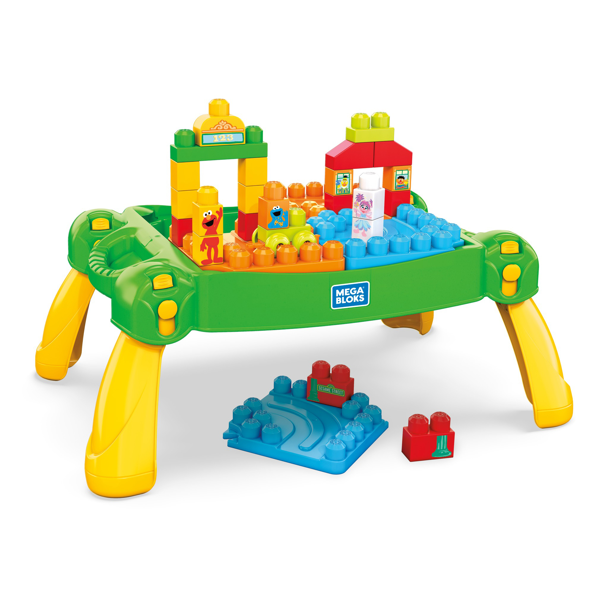 Mega Bloks Sesame Street Portable Build and Learn Neighborhood Table Play Set 887961672428 | eBay