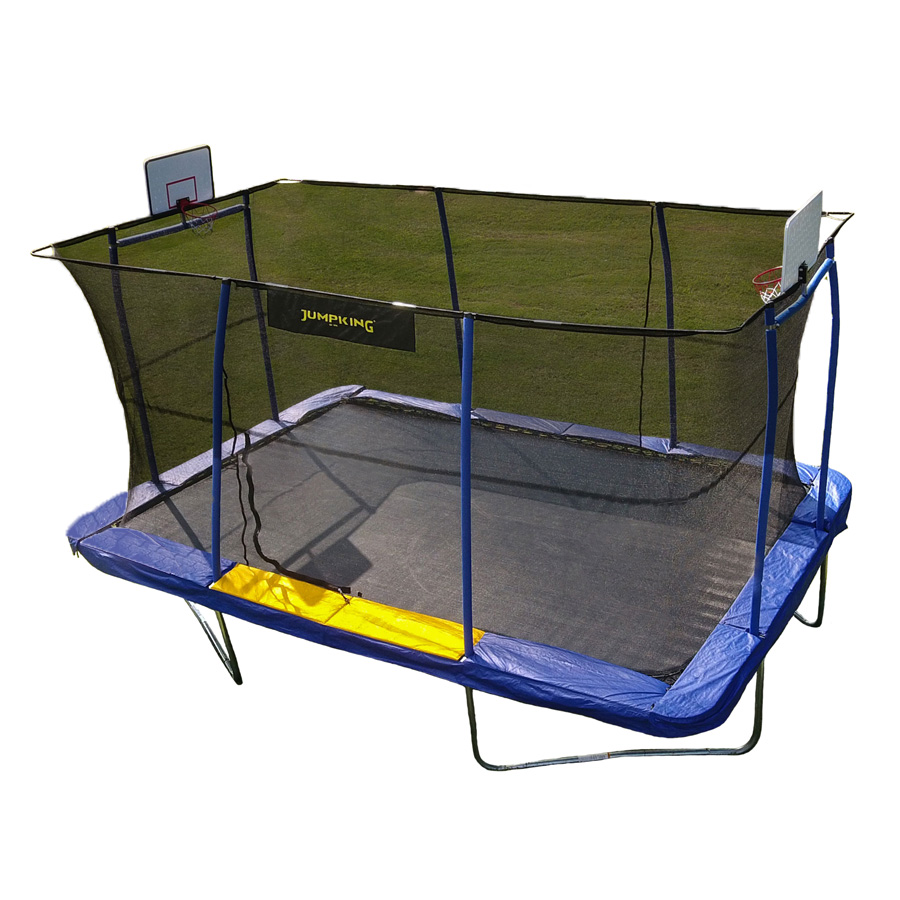 Jumpking Jkrc10152bhc3 Rectangular Trampoline With Basketball Hoop Attachment 90222562943 Ebay