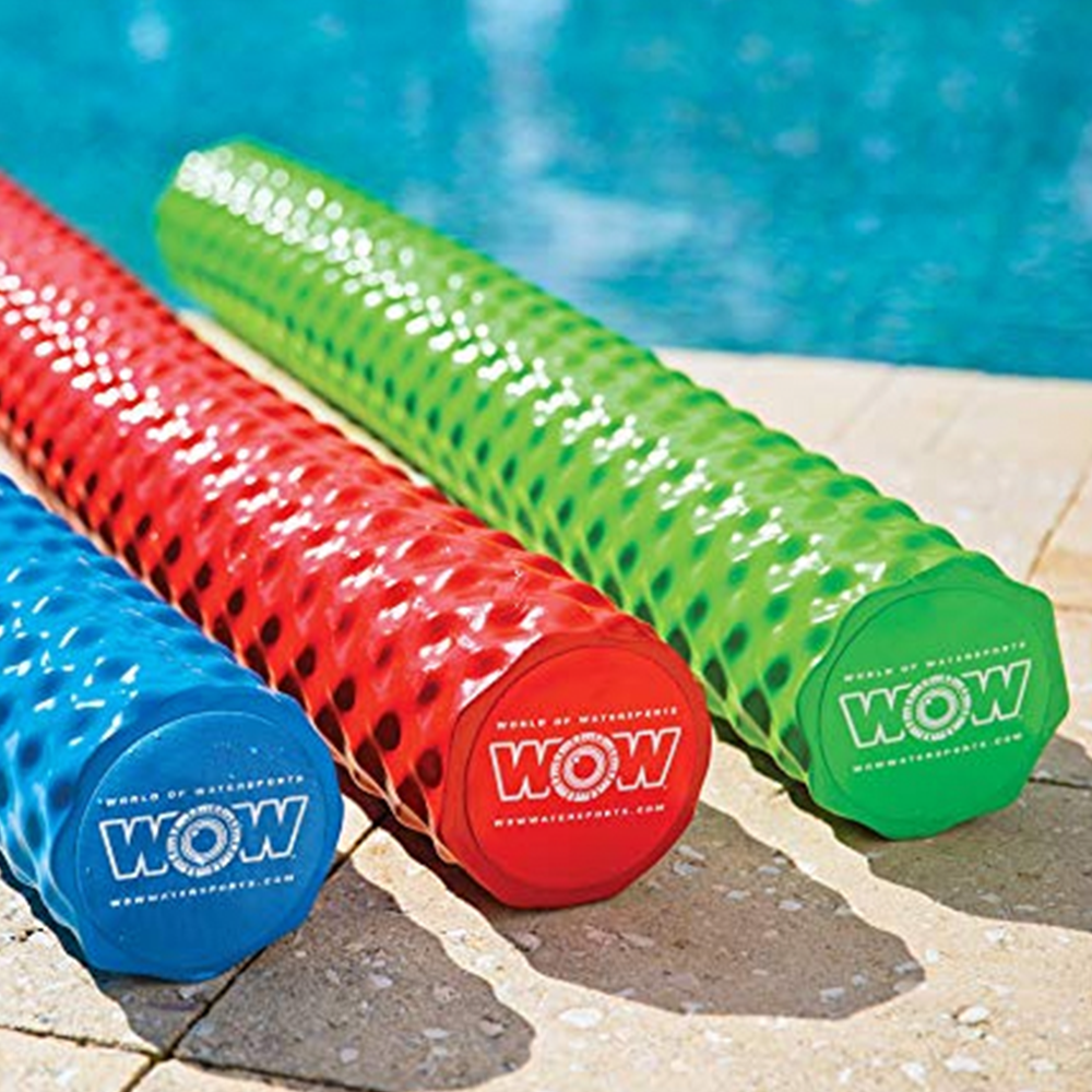 WOW Watersports FirstClass Soft Dipped Foam Ribbed Texture Pool Noodle ...