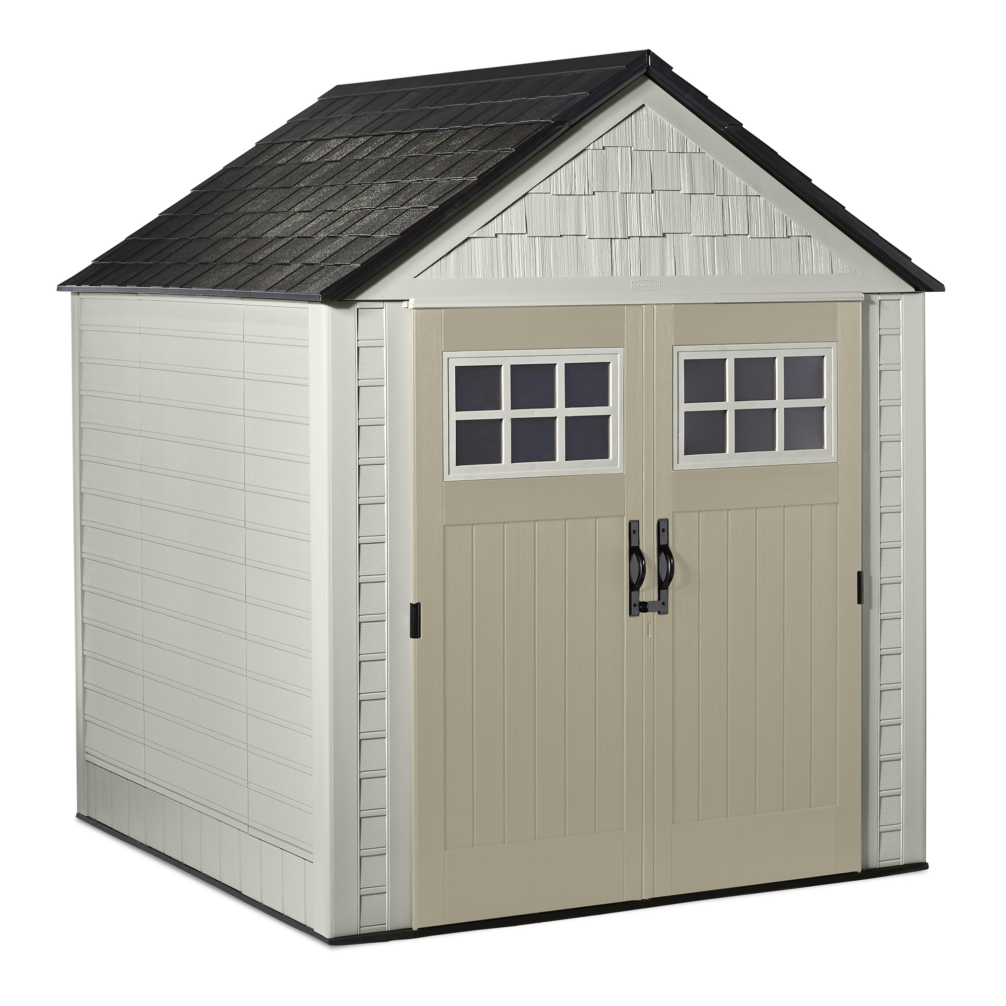 Rubbermaid 7x7 Ft Durable Weather Resistant Resin Outdoor Storage Shed 