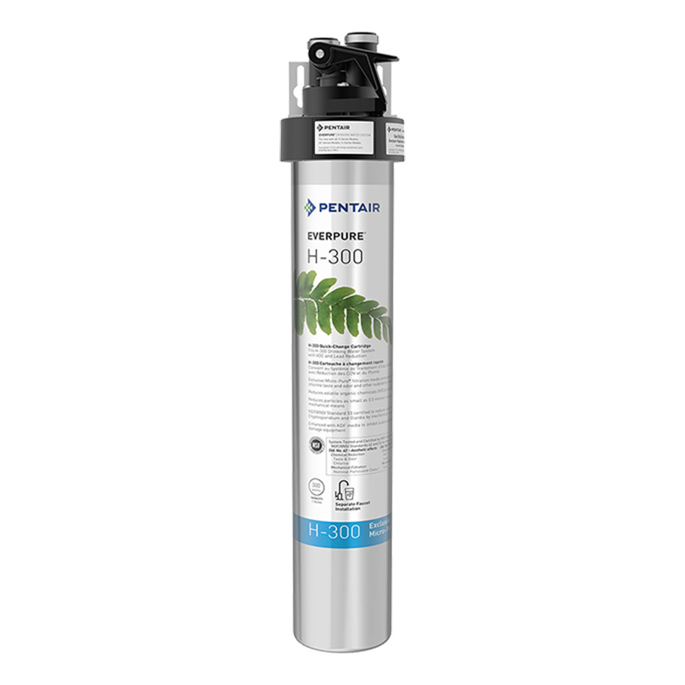Pentair Everpure H300 Water Filtration System Faucet Filter Purifier