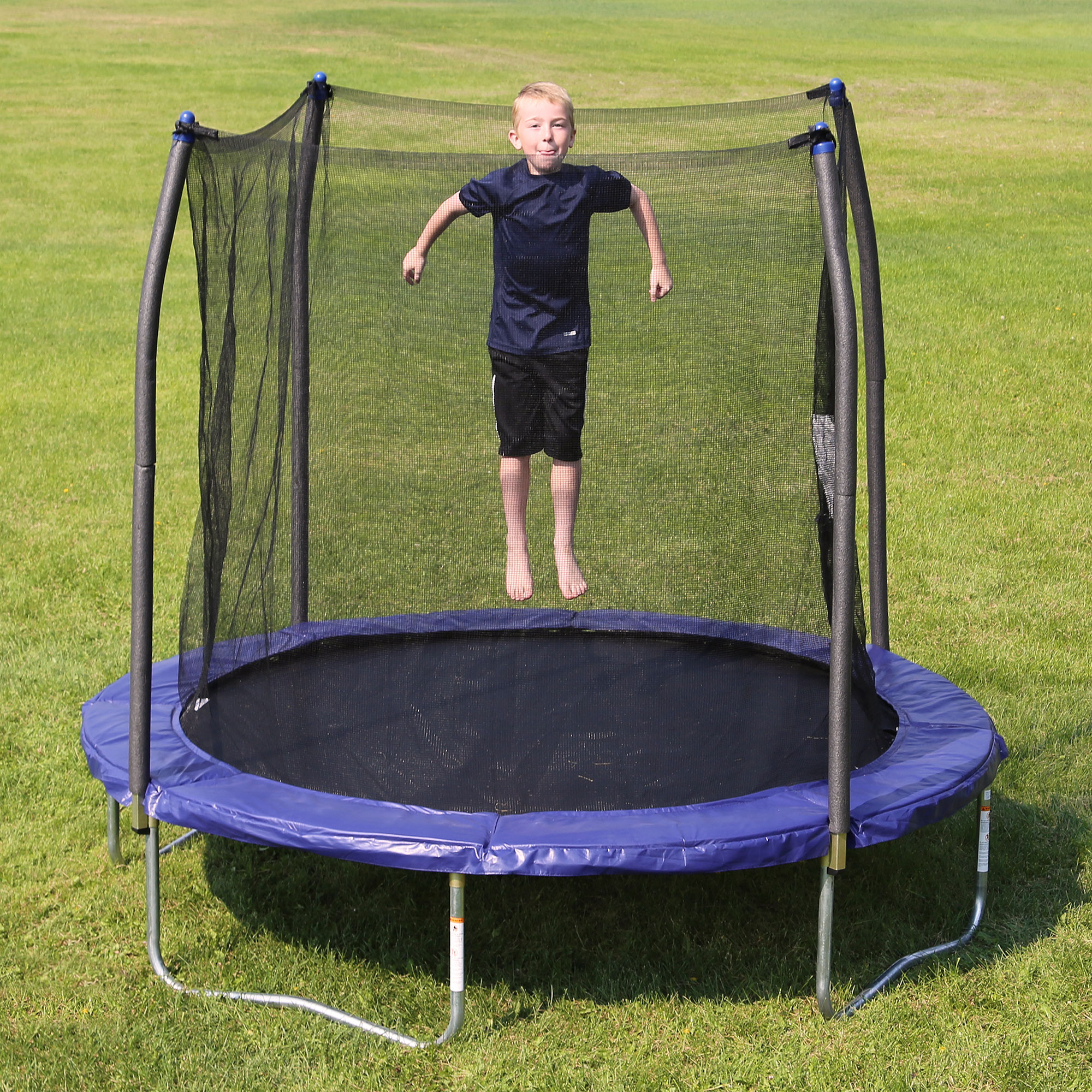 Skywalker Outdoor Kids 8 Foot Round Trampoline with Safety Net