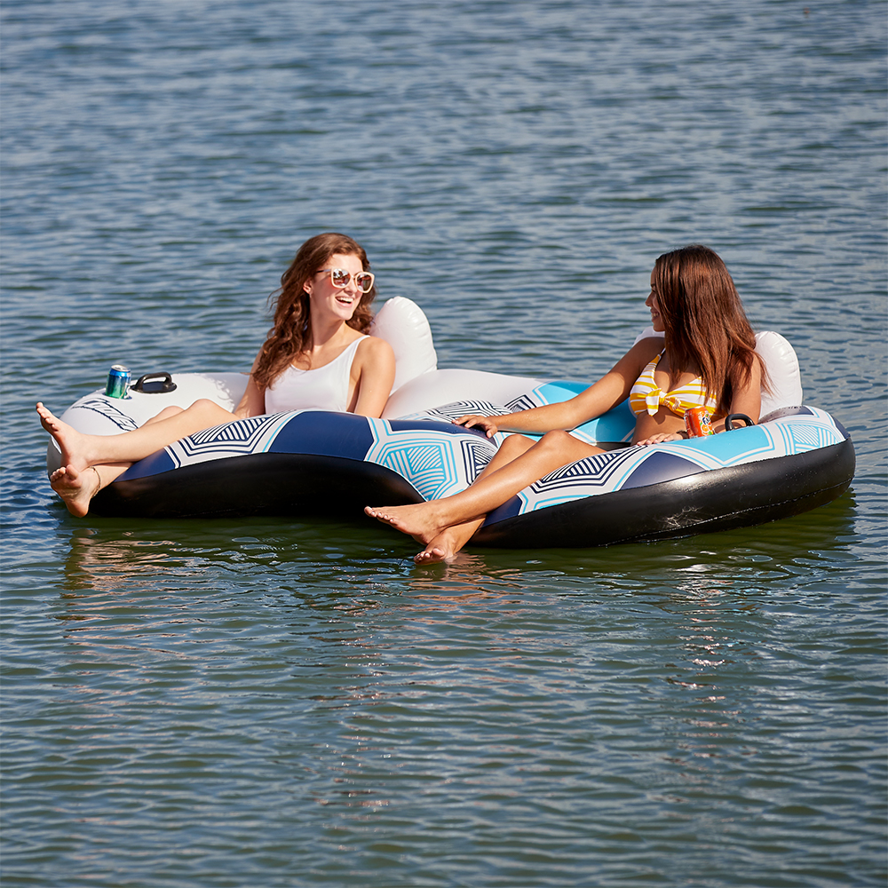 bestway coolerz rapid rider inflatable blow up pool chair tube