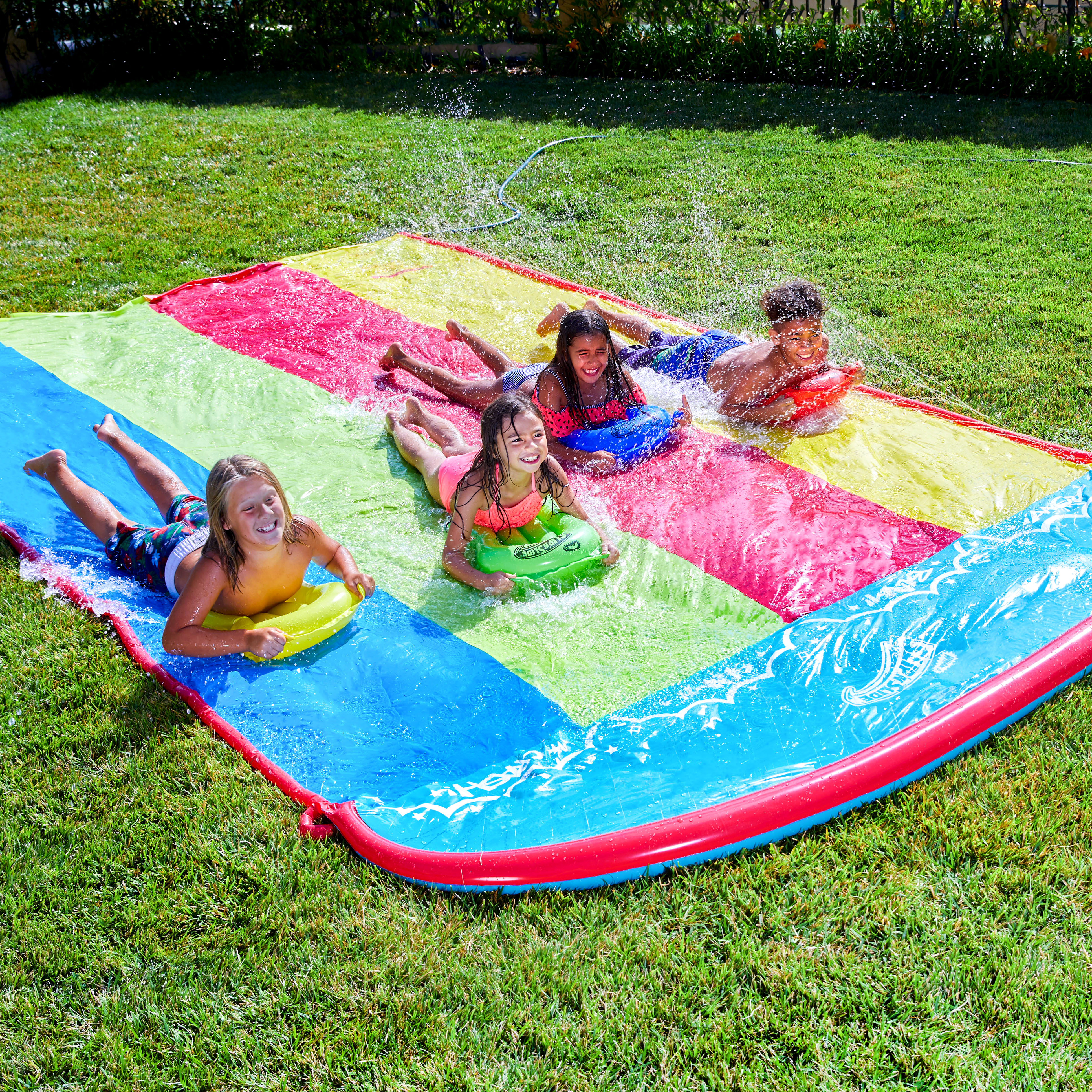 Wham O 64795 Slip N Slide Hydroplane Double Xl Quad Lane 16 Foot