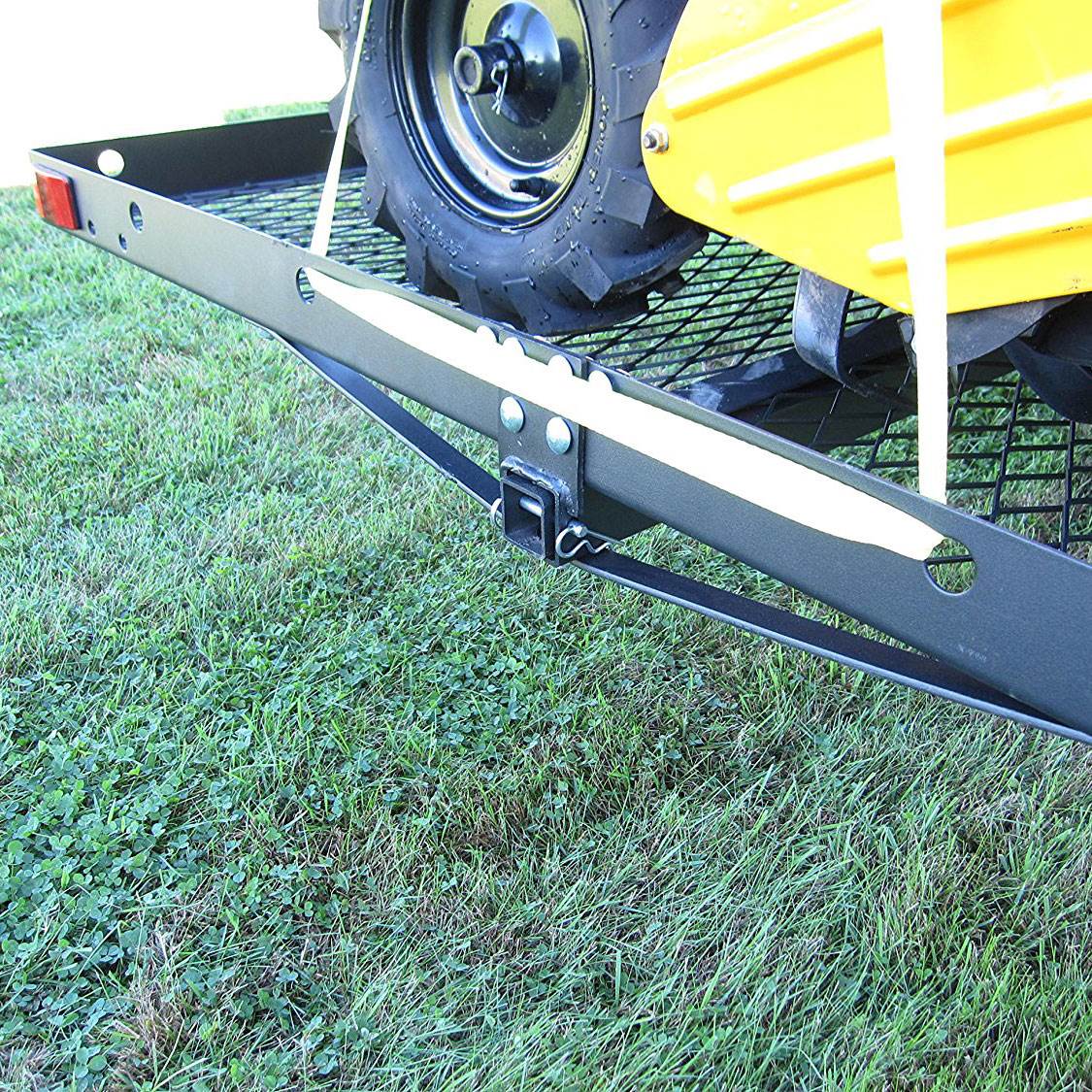 tow tuff aluminum cargo carrier with bike rack