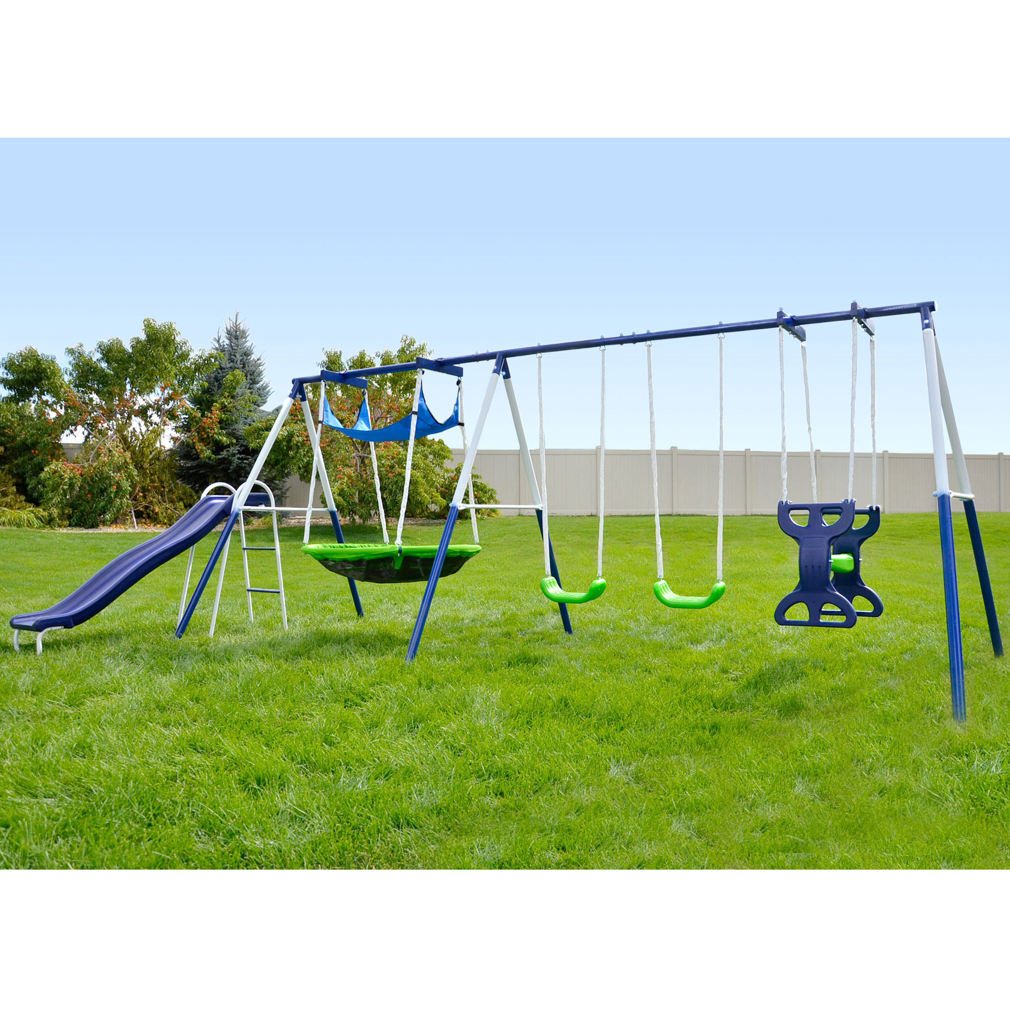 Backyard Swing Sets Metal Child Safe Swing Set Toddler Playground