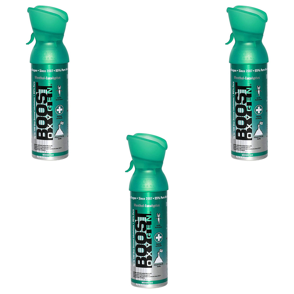 Boost oxygen canned oxygen canister menthol eucalyptus 5l for sale