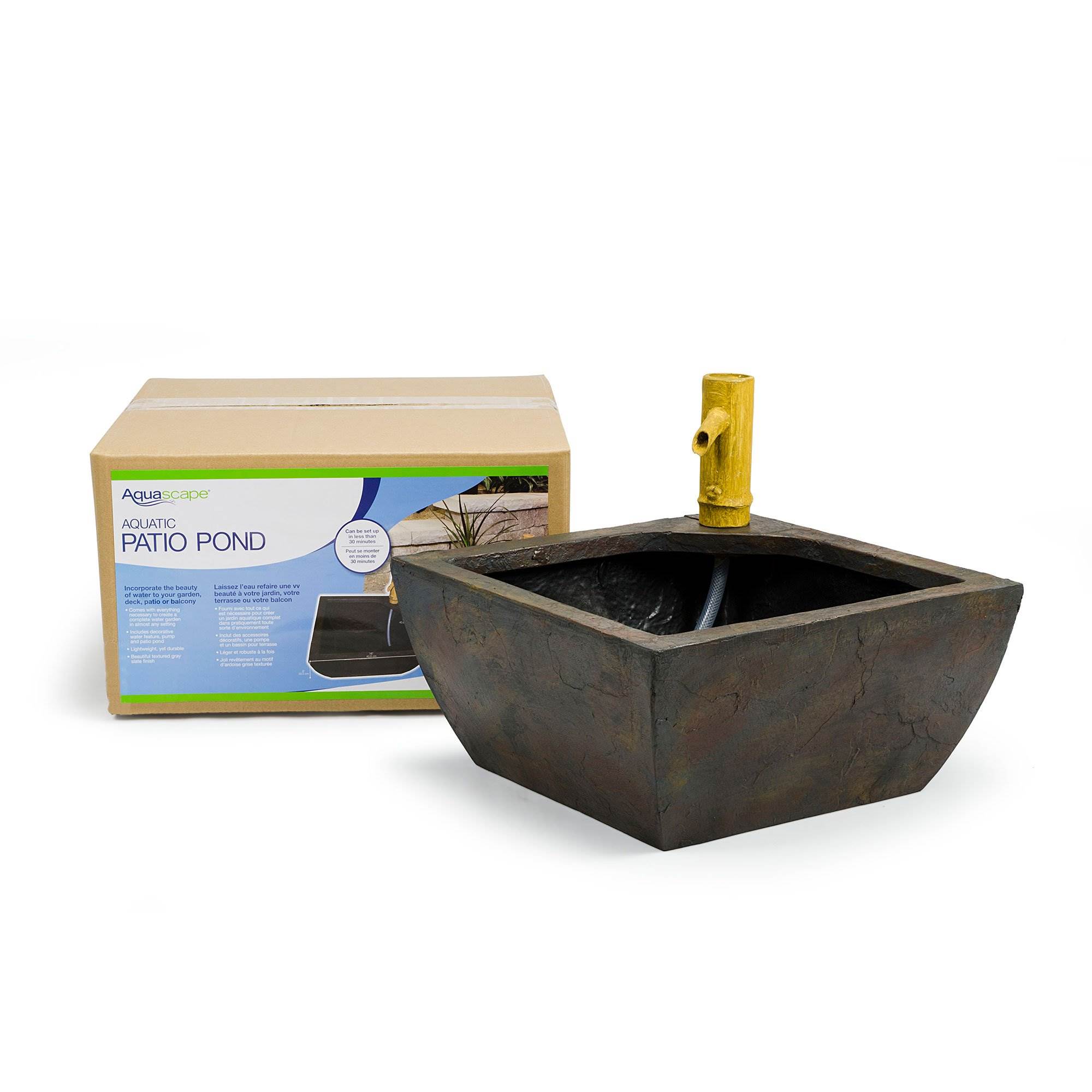 Aquascape Aquatic Pond Water Garden Planter Kit with Bamboo Fountain
