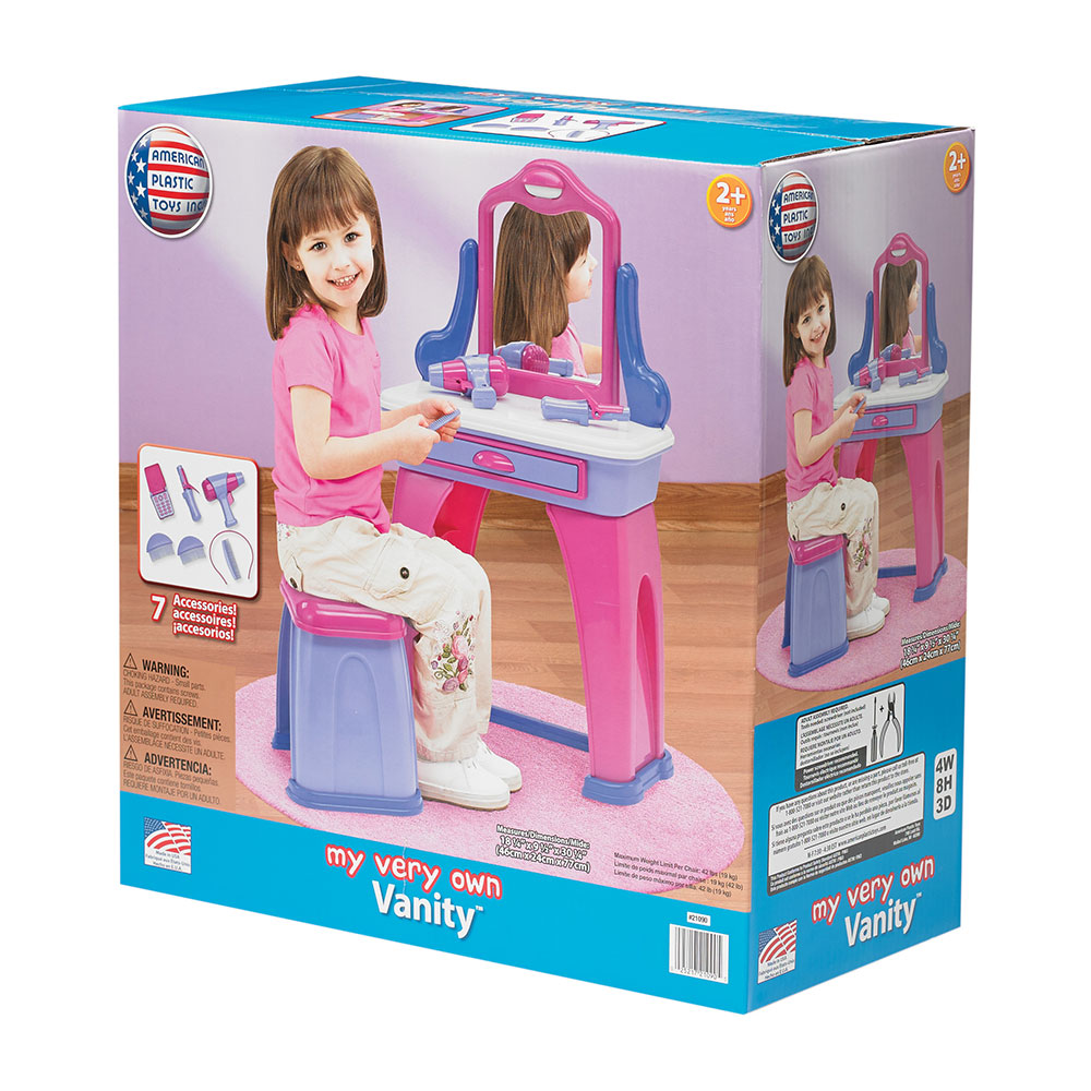 American Plastic Toys Kids My Very Own Vanity for Kids Ages 2 and Up ...