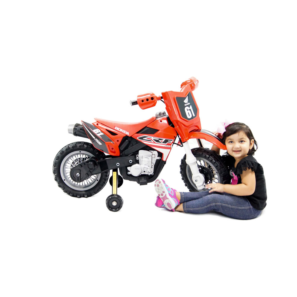 Best Ride On Cars Honda Kids Electric 6 Volt Toy Dirt Bike ...