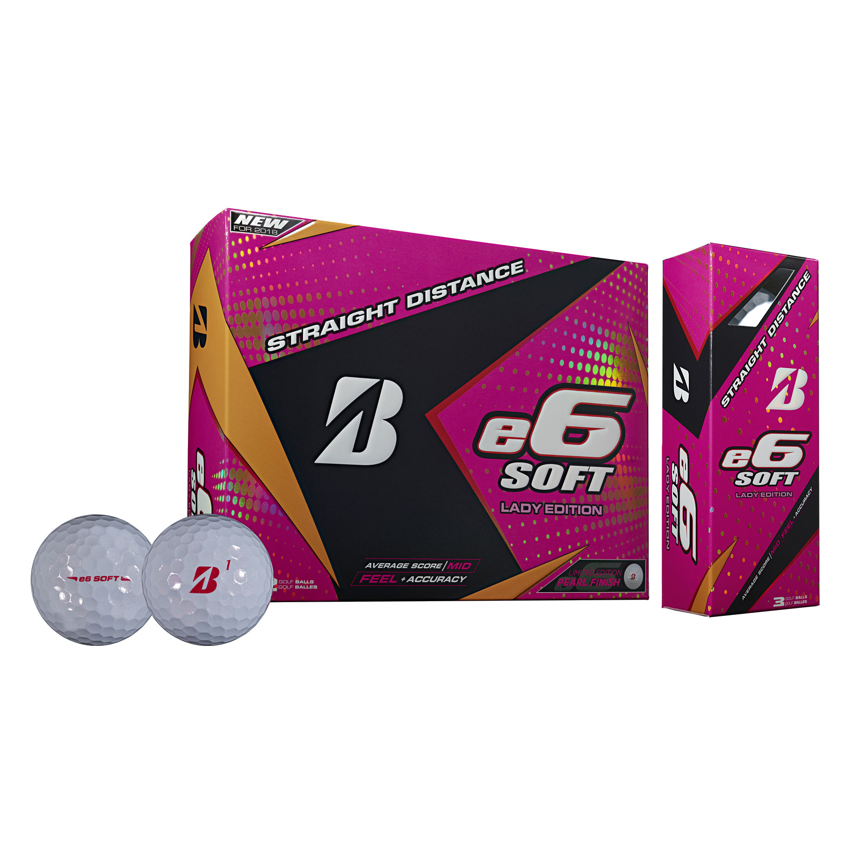 Bridgestone Lady Edition e6 SOFT High Performance/Distance Golf Balls
