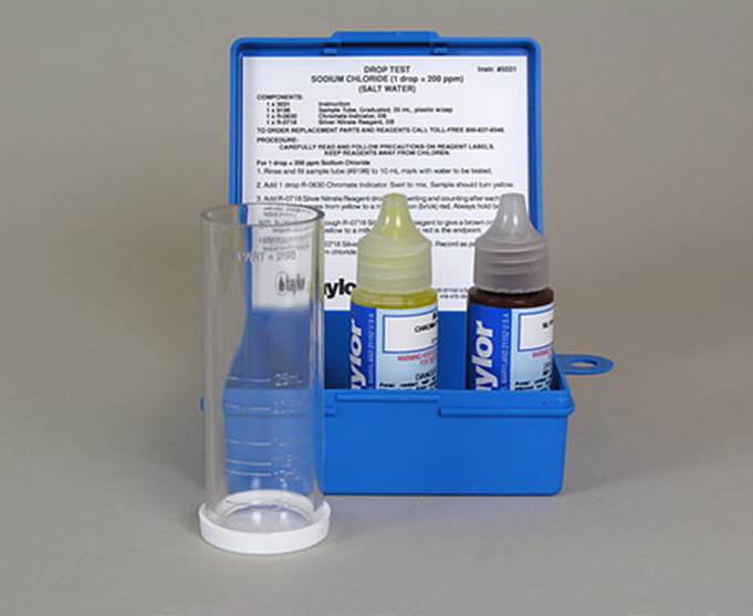 Taylor K-1766 Liquid Pool Spa Sodium Chloride Salt Water Drop Test Kit (3 Pack) - Picture 2 of 6