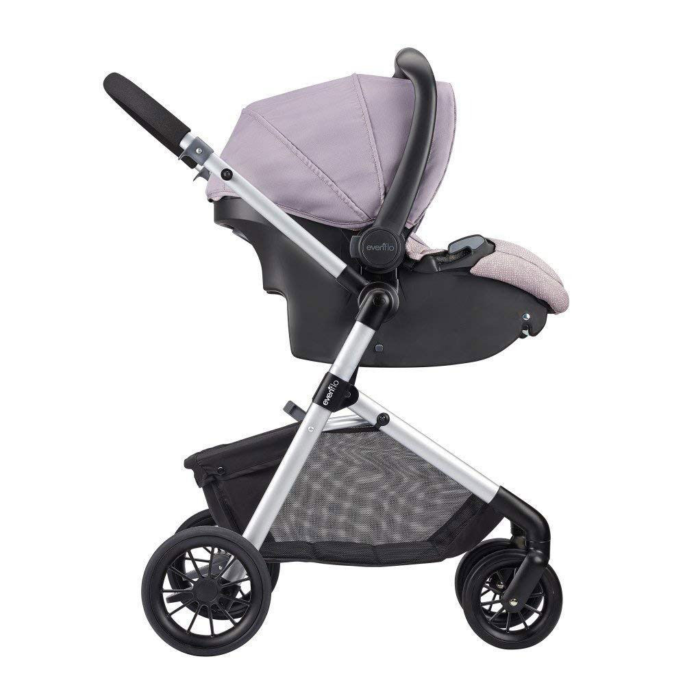 Evenflo Pivot Stroller and Infant Car Seat Travel System, Sandstone