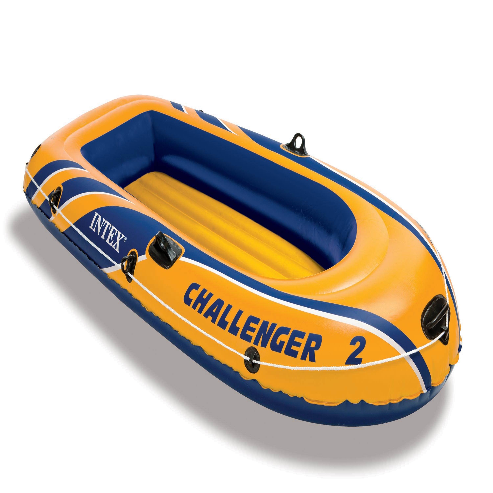 INTEX Challenger 2 Inflatable Boat Set with Air Pump & Oars (Open Box) (2 Pack) - Picture 7 of 10