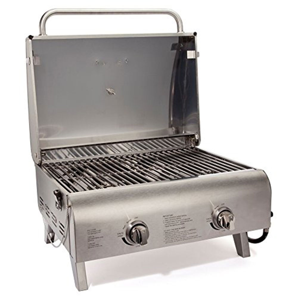 Cuisinart CGG-306 Chef's Style Stainless 2 Burner Tabletop Gas Grill ...