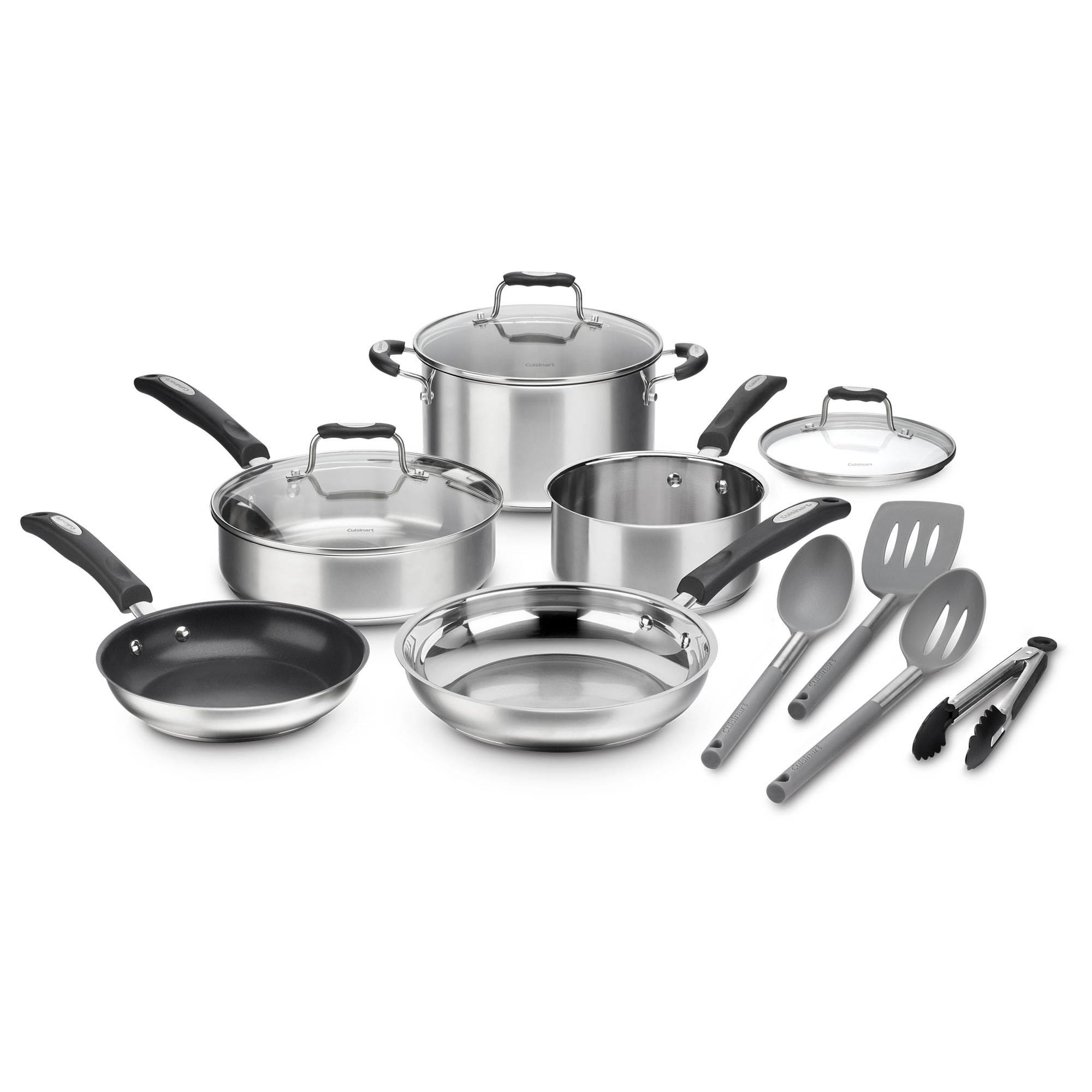 Cuisinart P87-12 Multiclad Pro Triple Ply Stainless Cookware 12 Piece ...