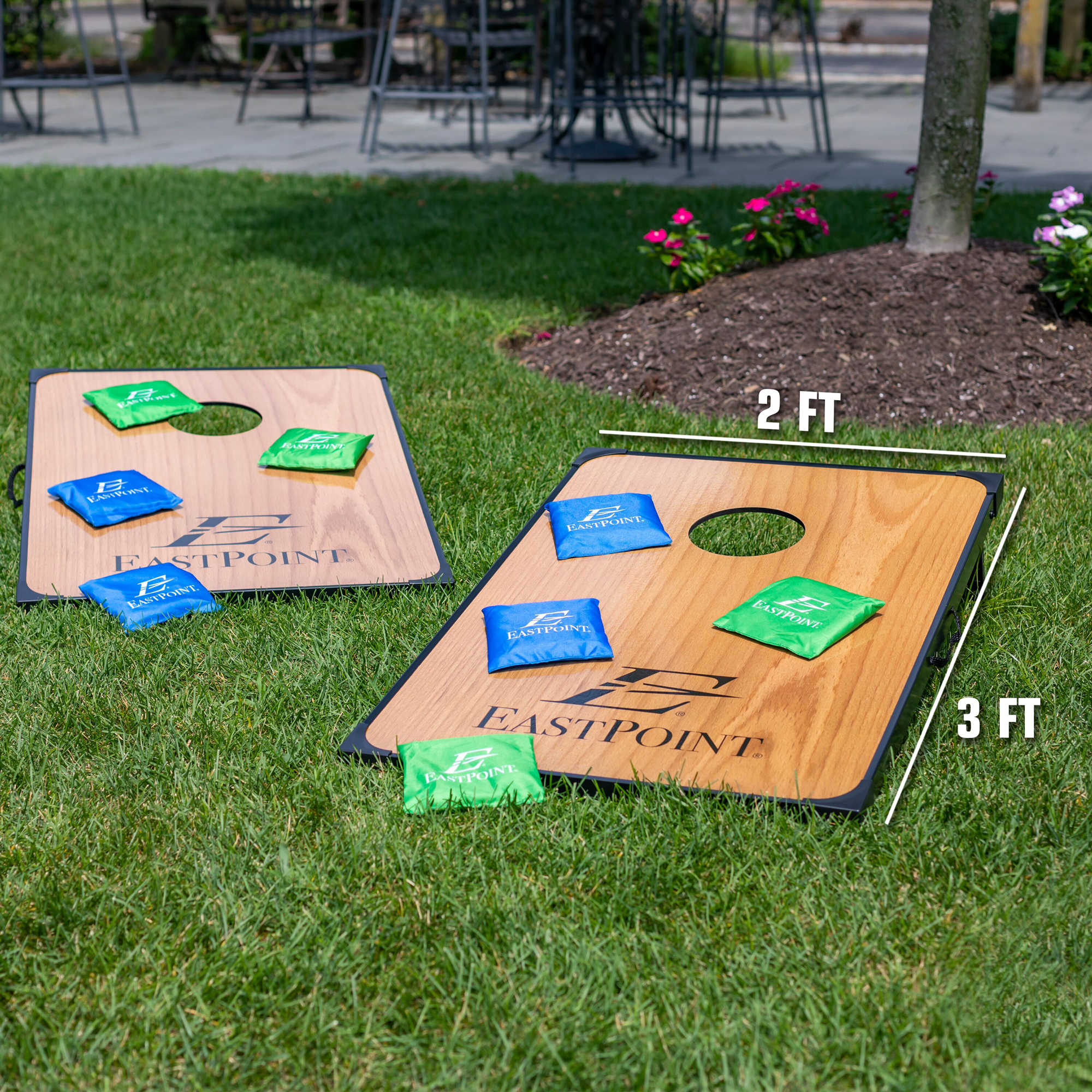 Eastpoint Sports Deluxe Traditional Bean Bag Toss Cornhole Set (Open