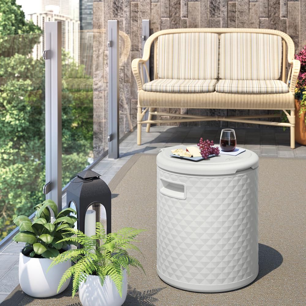 outdoor patio cooler table