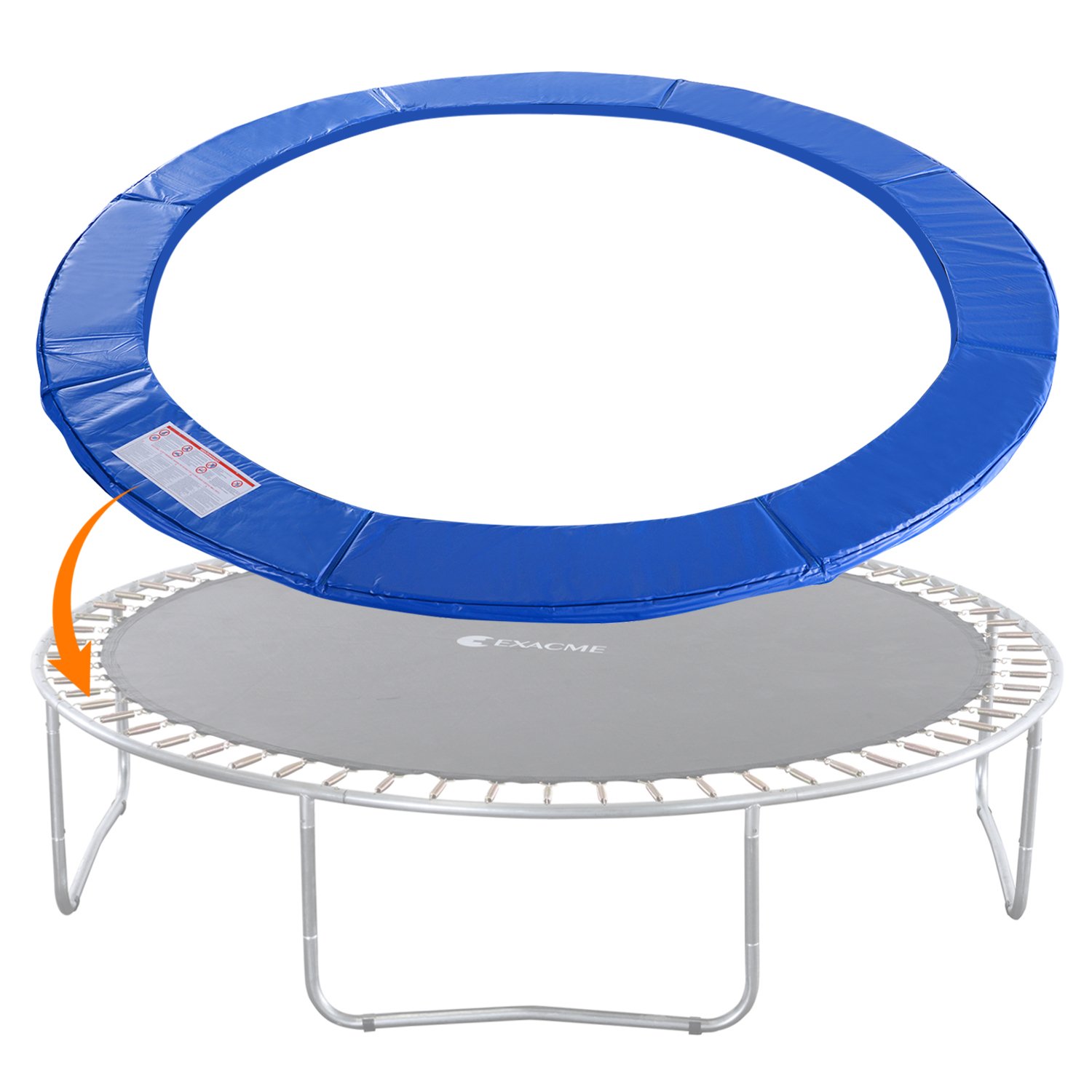 Exacme 14 Foot Round Trampoline Frame Spring Cover Safety Pad, Blue (Open Box) 8161170204499 eBay