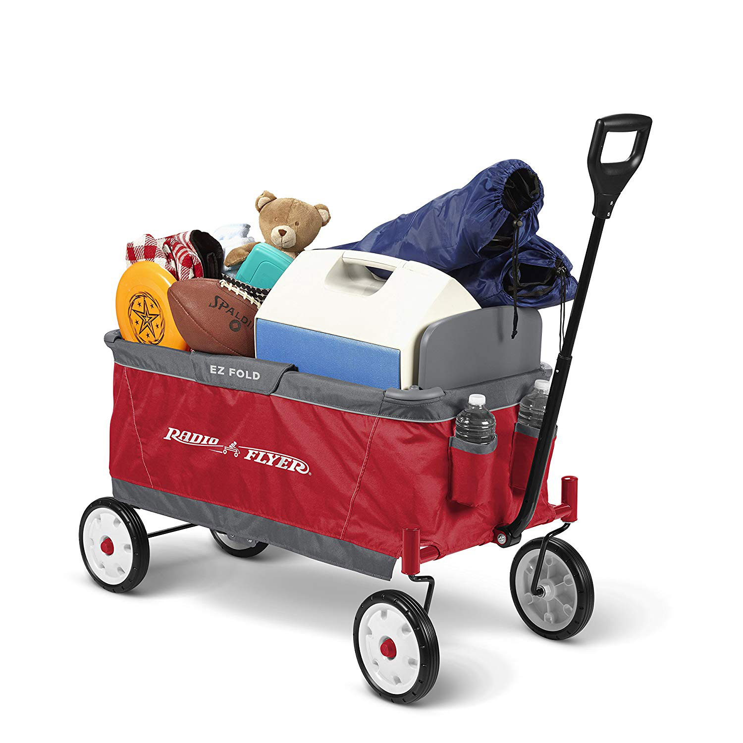 Radio Flyer 2 Passenger Ultimate EZ Folding Wagon for Children, Red