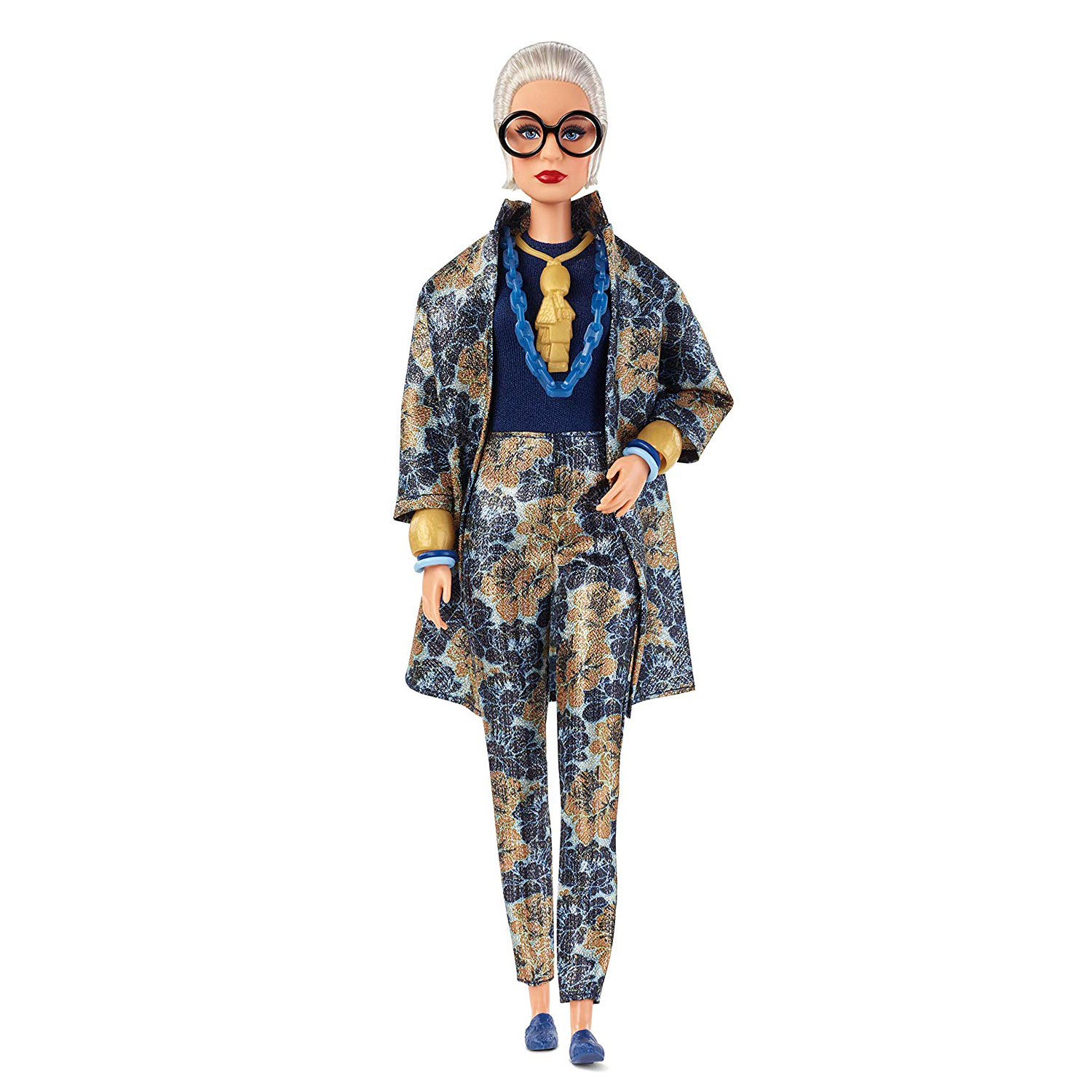 Mattel FWJ28 Barbie Styled by Designer Iris Apfel Doll Toy in Bodysuit