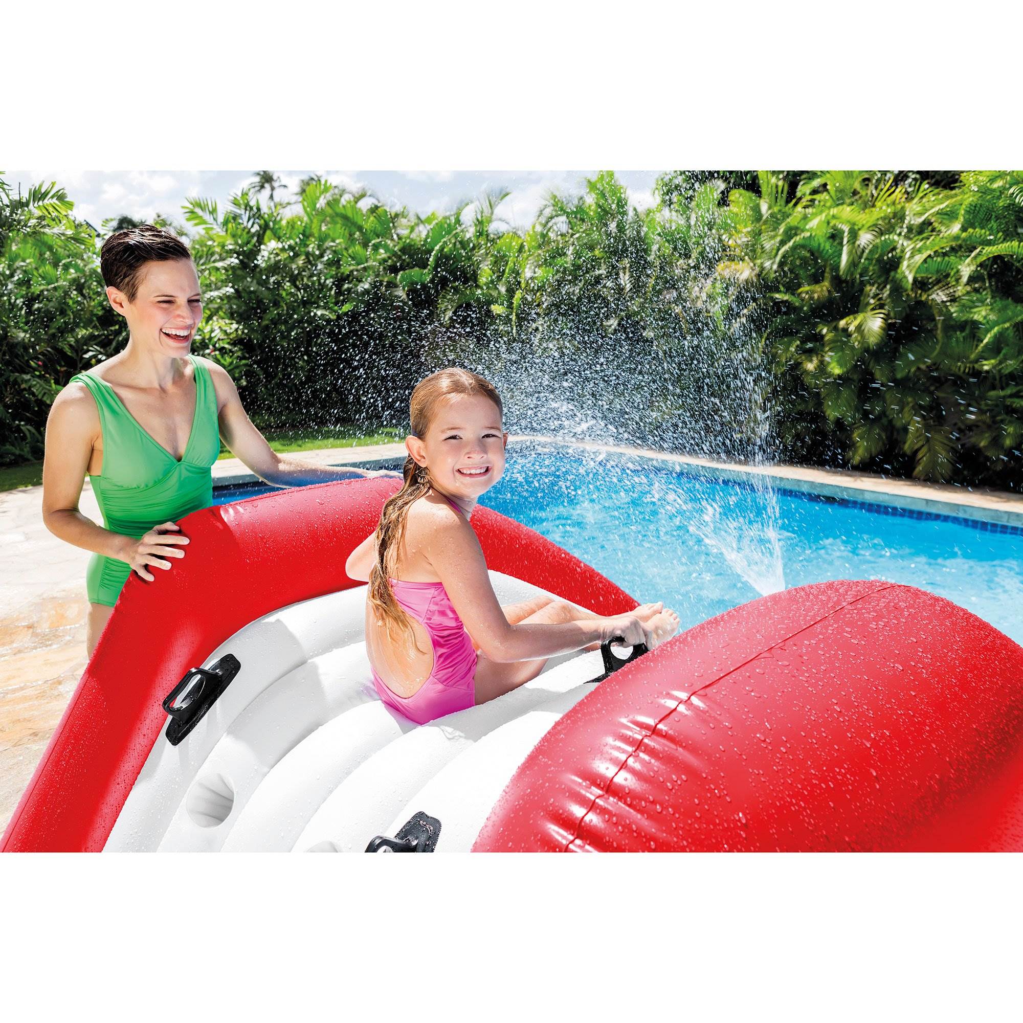 intex slide n spray pool