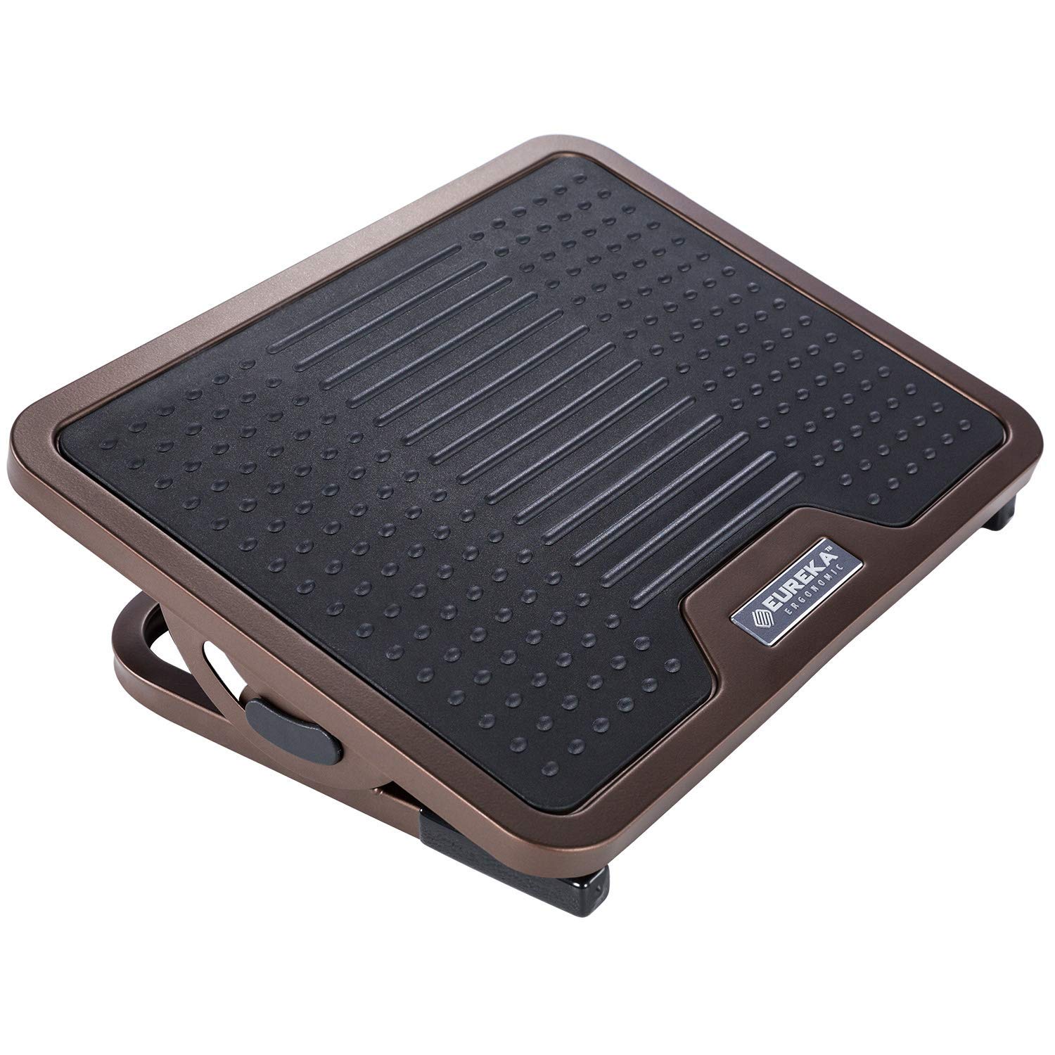 Eureka Ergonomic Adjustable Tilting Footrest w/ Massage Surface, Bronze