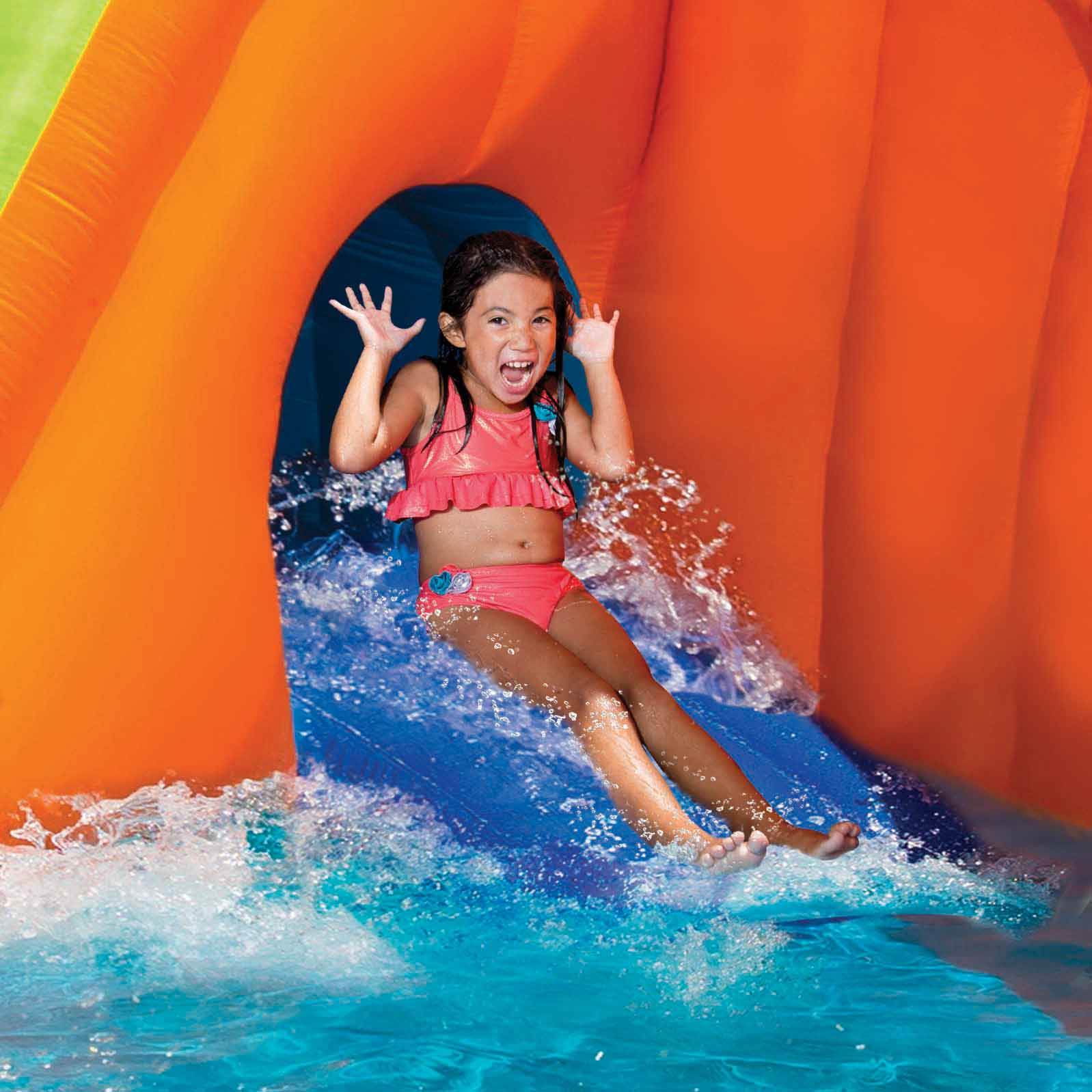 banzai sidewinder falls inflatable water slide