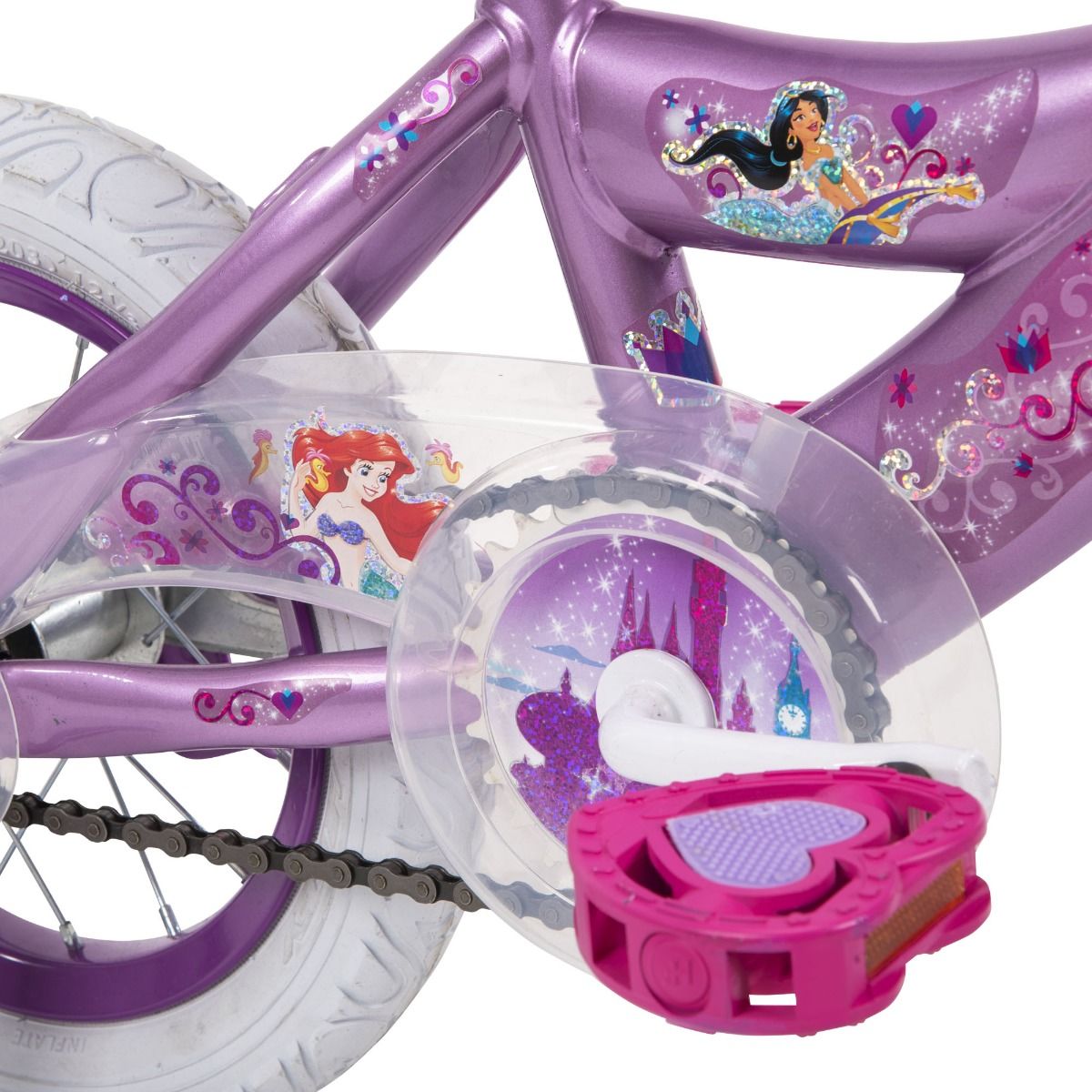 Huffy 12Inch Disney Princess Bike with Training Wheels for Ages 3 to 5