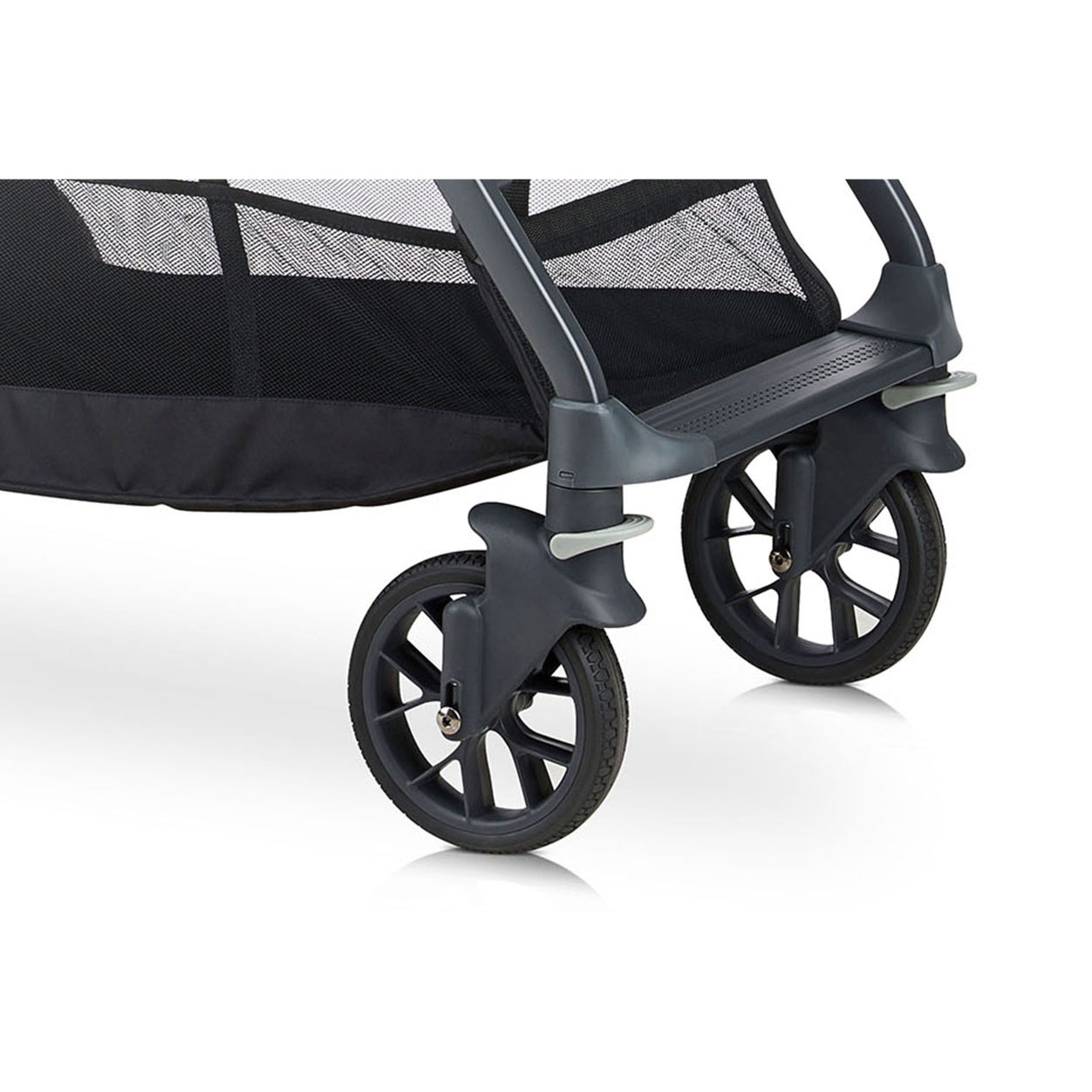Joovy 8217 Caboose S Too Folding Sit and Stand Double Stroller, Black