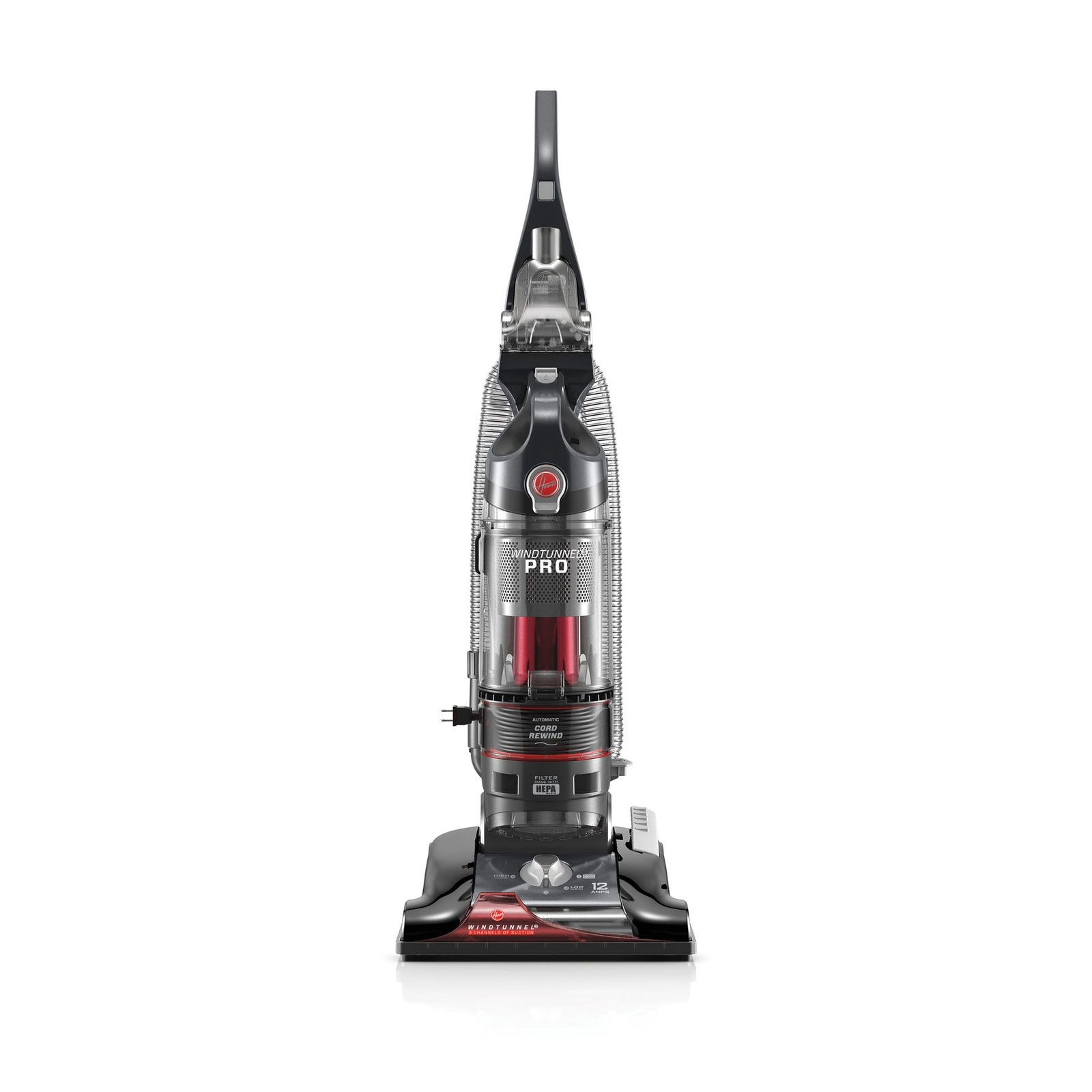 Hoover WindTunnel 3 Pro Upright Bagless Corded Suction Vacuum, Red (For ...