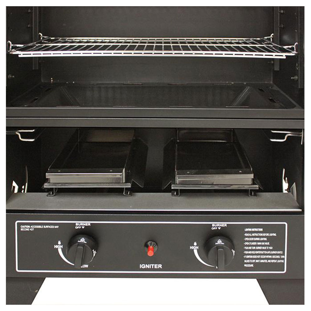 Masterbuilt Smoke Hollow 44-inch Dual Burner Stainless Steel Smoker 