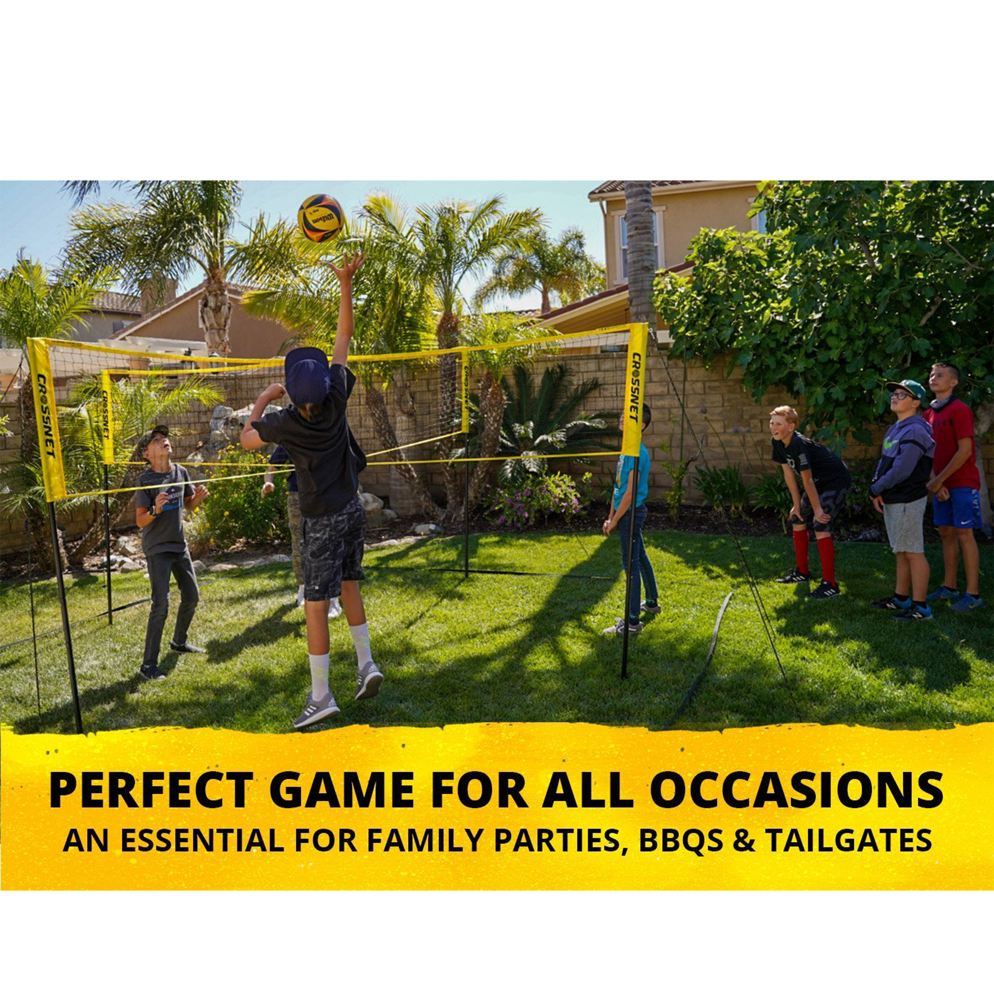 Crossnet 4 Way Adjustable Volleyball Net and Volleyball Game Set (Open Box)  193802072389 | eBay