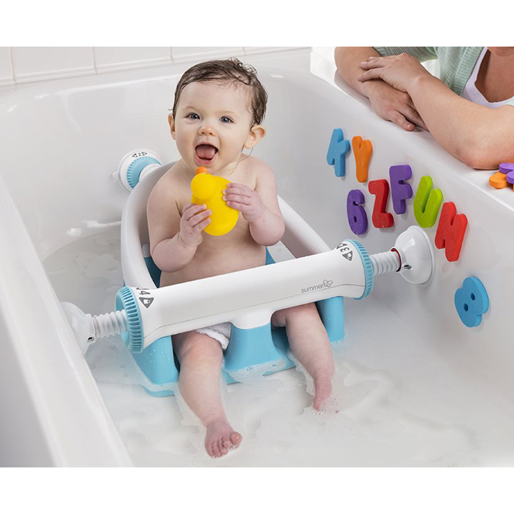 Summer Infant Bath Seat With Suction Cup Arms And High Backrest Aqua   Summer Infant 19490 6 