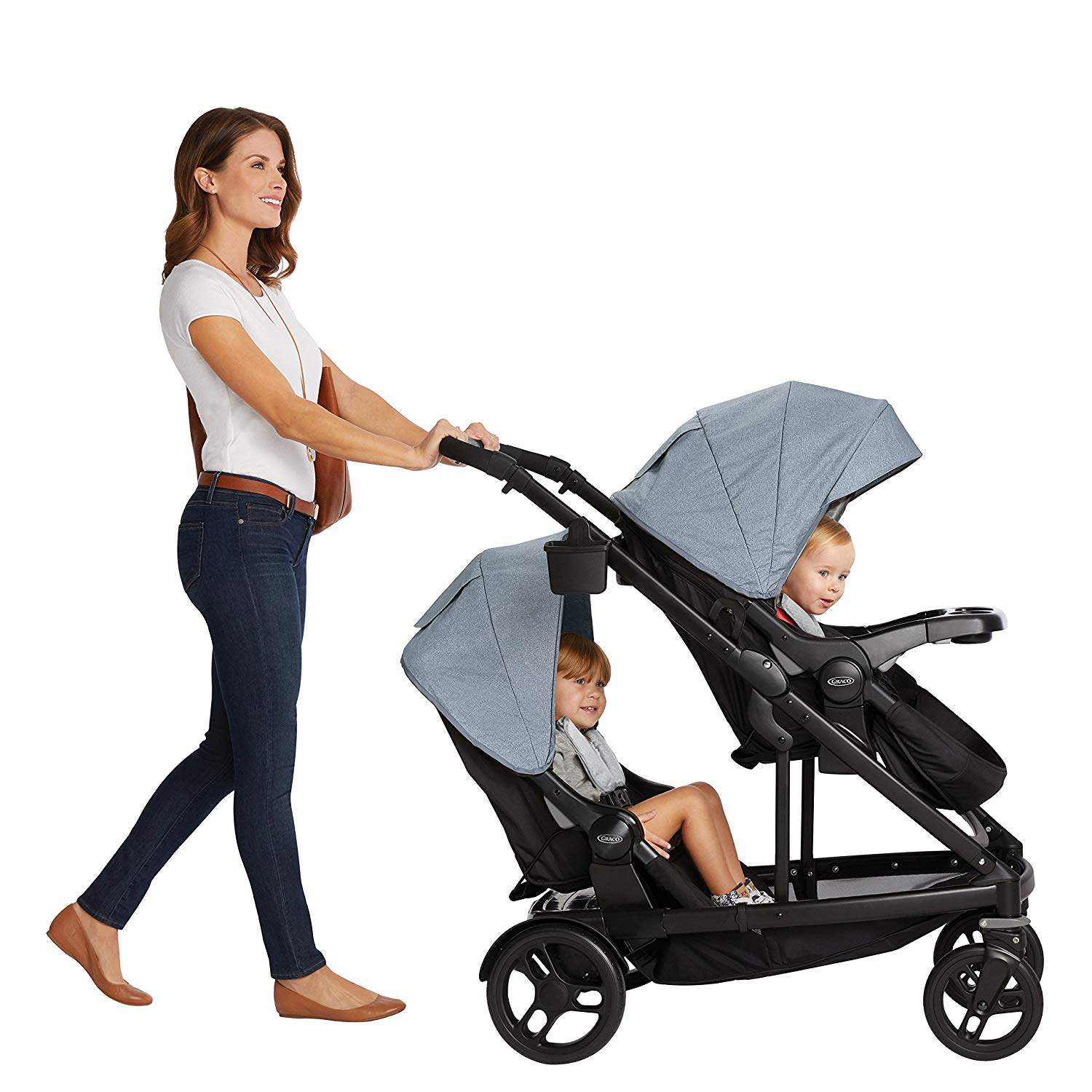 toy double pushchair