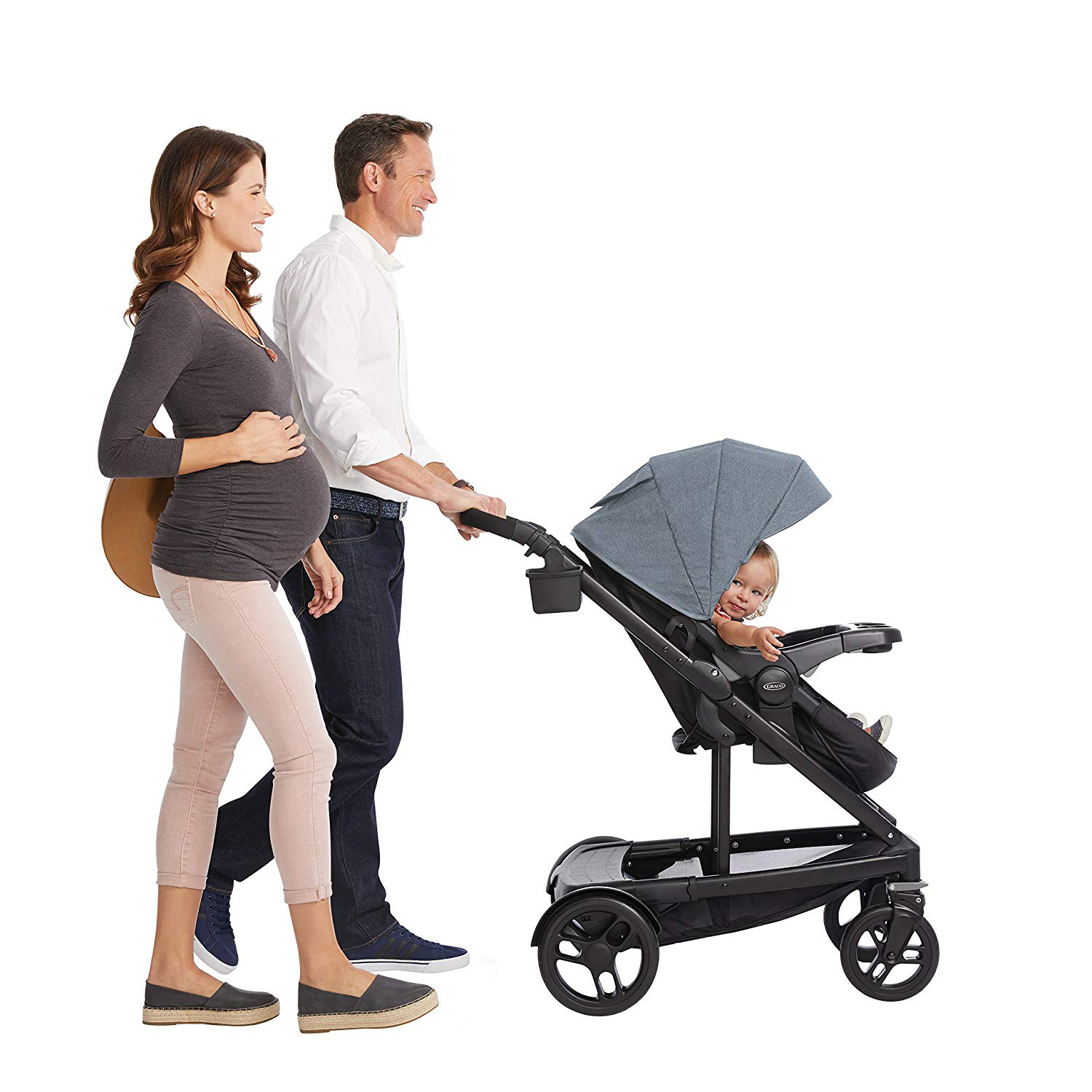 Graco Uno2Duo Baby Single Double Stroller & Infant Car