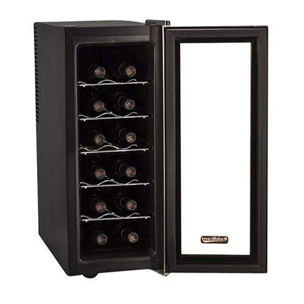 Koldfront 10in 12 Bottle Thermoelectric Wine Cooler, Stainless Steel